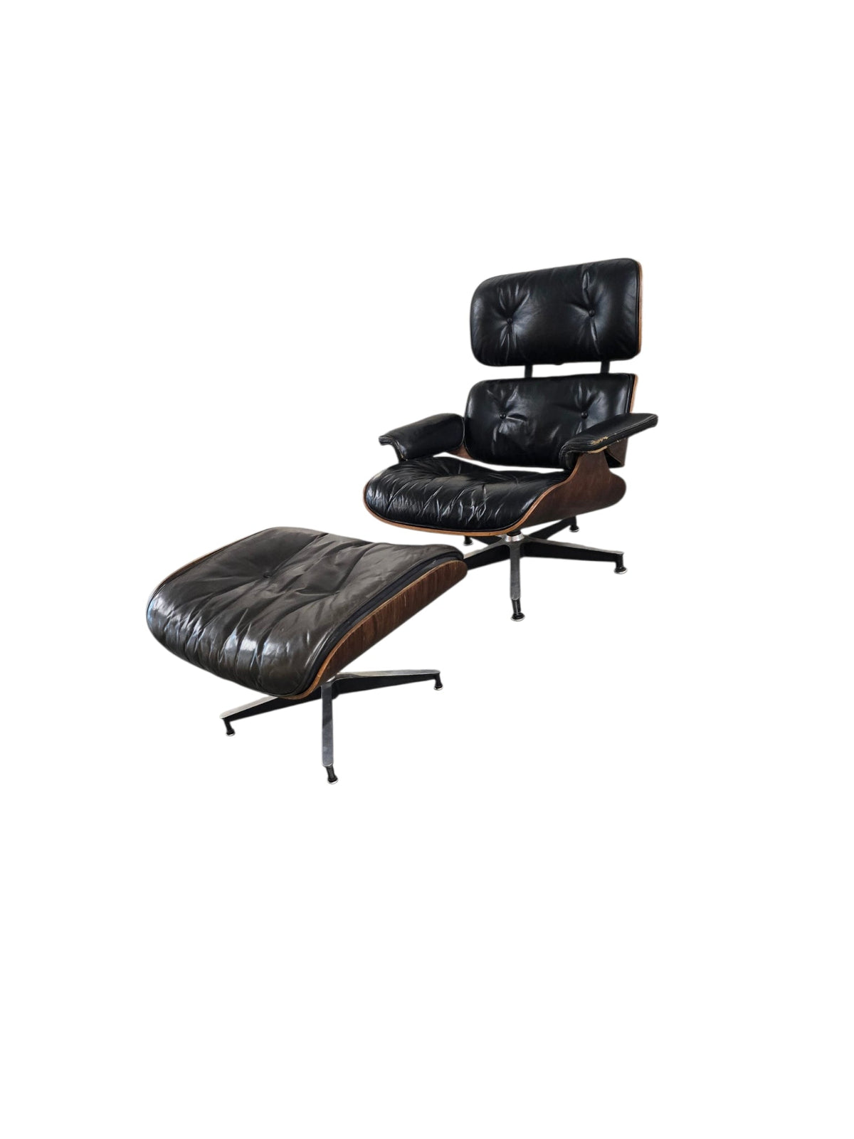 2nd Generation Eames Herman Miller Rosewood Lounge Chair and Ottoman, Circa 1960's - Opulent Seating