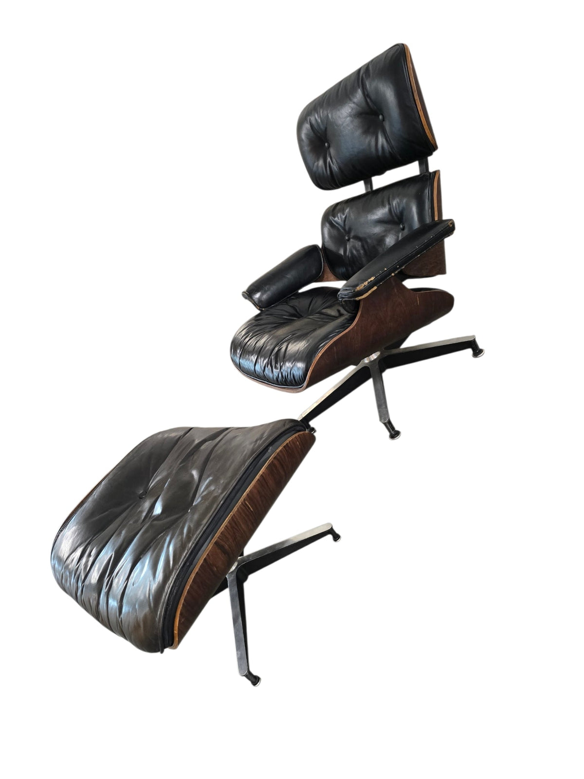 2nd Generation Eames Herman Miller Rosewood Lounge Chair and Ottoman, Circa 1960's - Opulent Seating