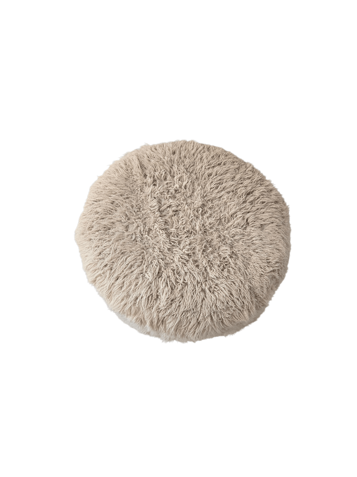 Authentic Timothy Oulton "Bao" Sheepskin & Brass Ring Footstool - Opulent Seating