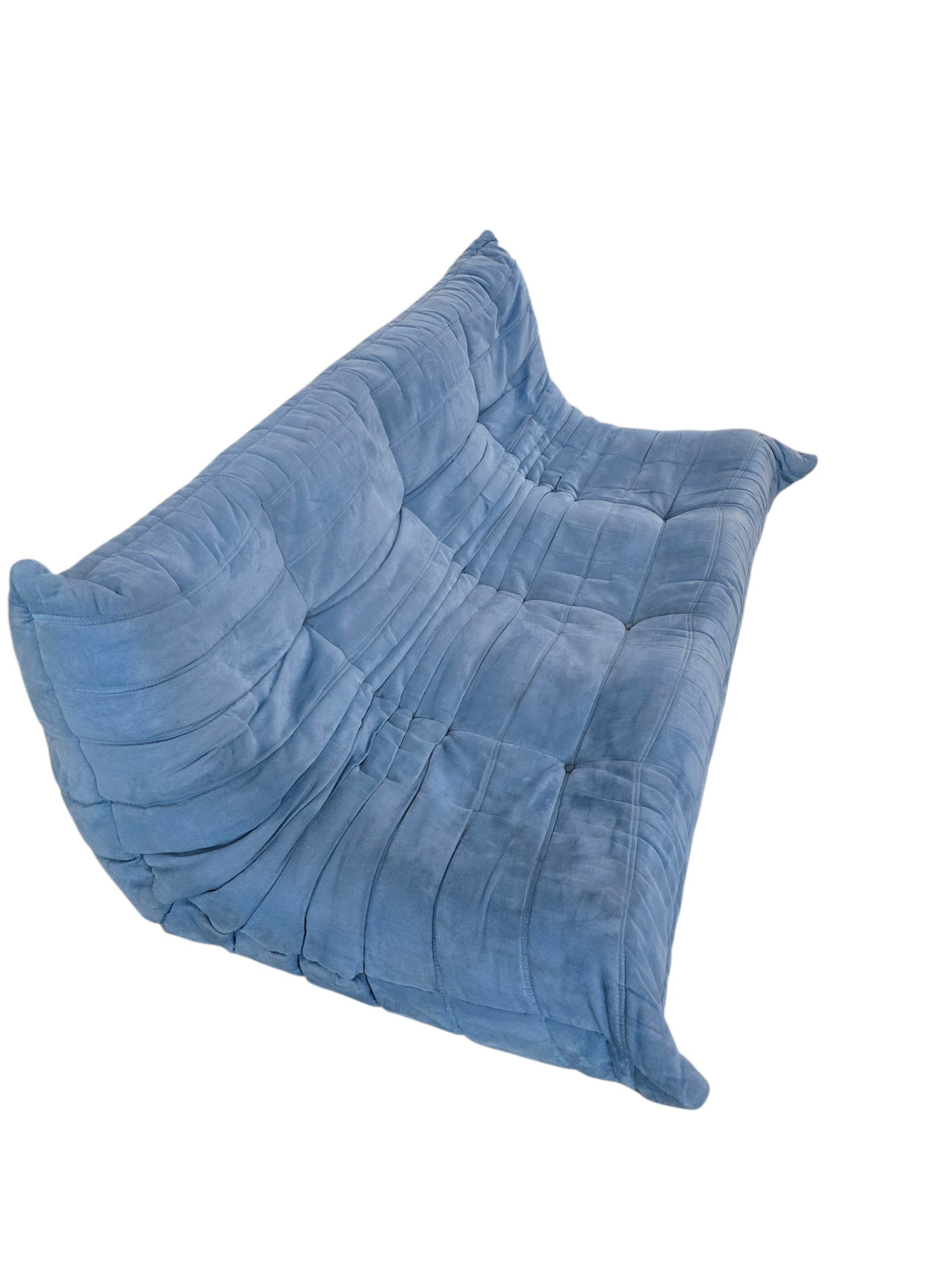 Blue Ligne Roset Alcantara Three Seater Togo Sofa - Opulent Seating