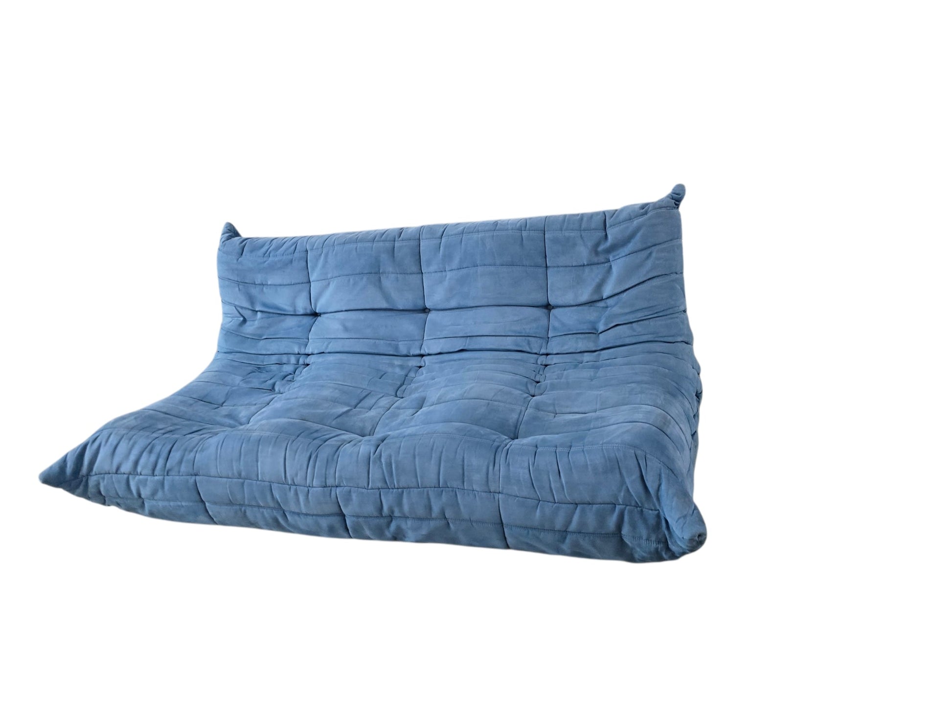 Blue Ligne Roset Alcantara Two Seater Togo Sofa - Opulent Seating