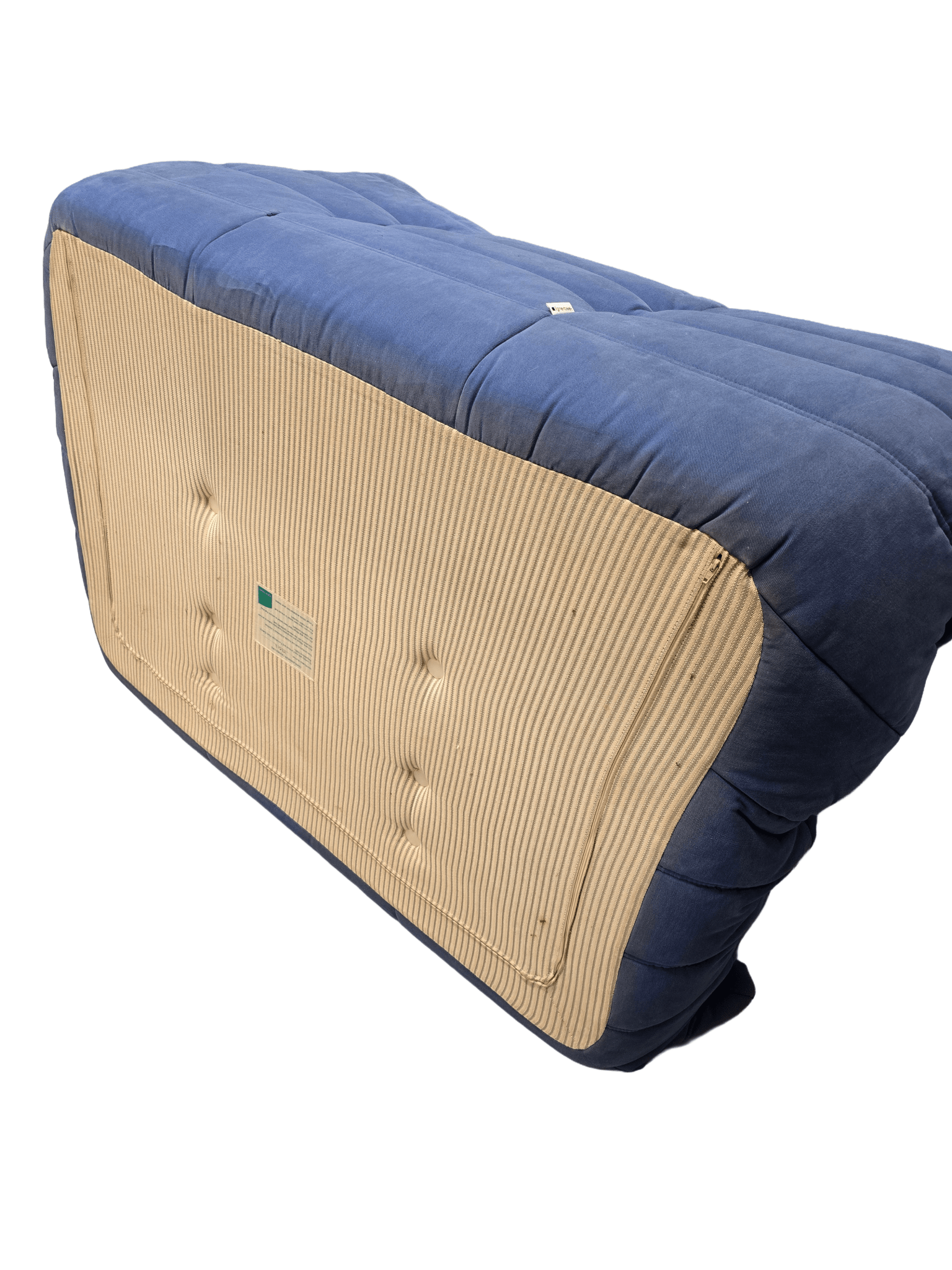 Blue Ligne Roset Two Seater Corduroy Sofa - Opulent Seating