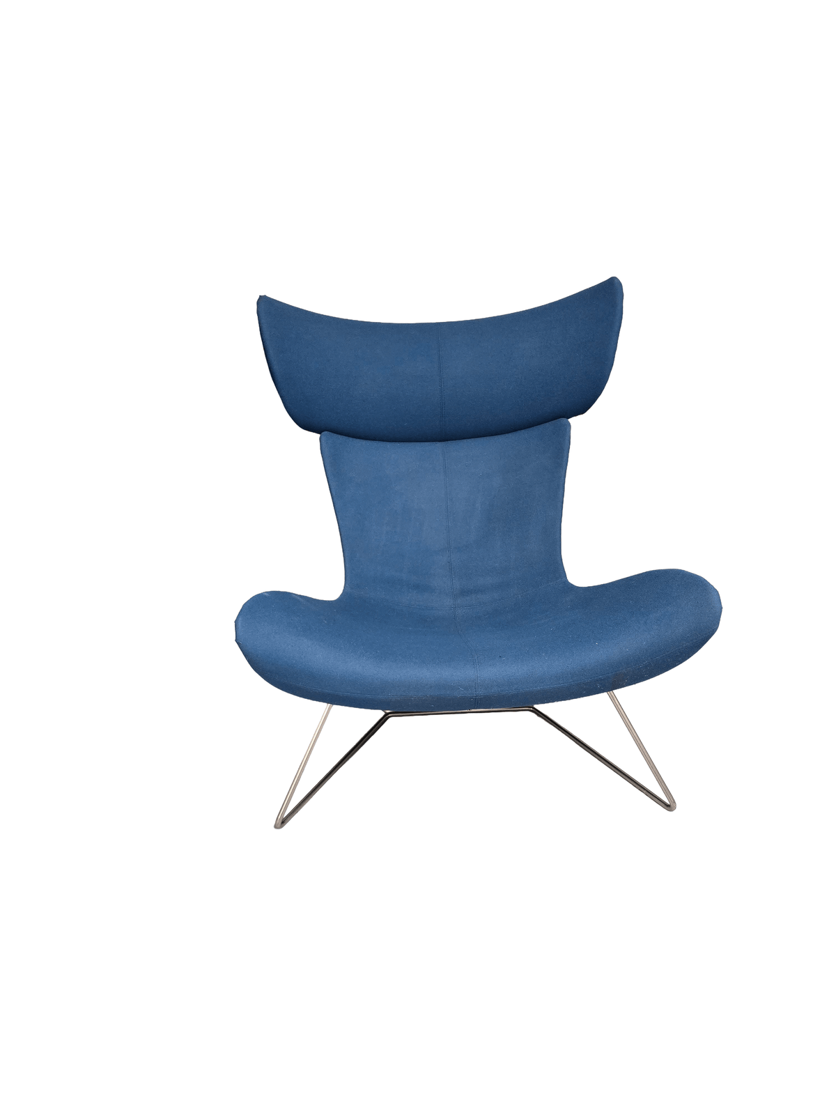 BoConcept Imola Blue Lounge Chair & Footstool Set - Opulent Seating