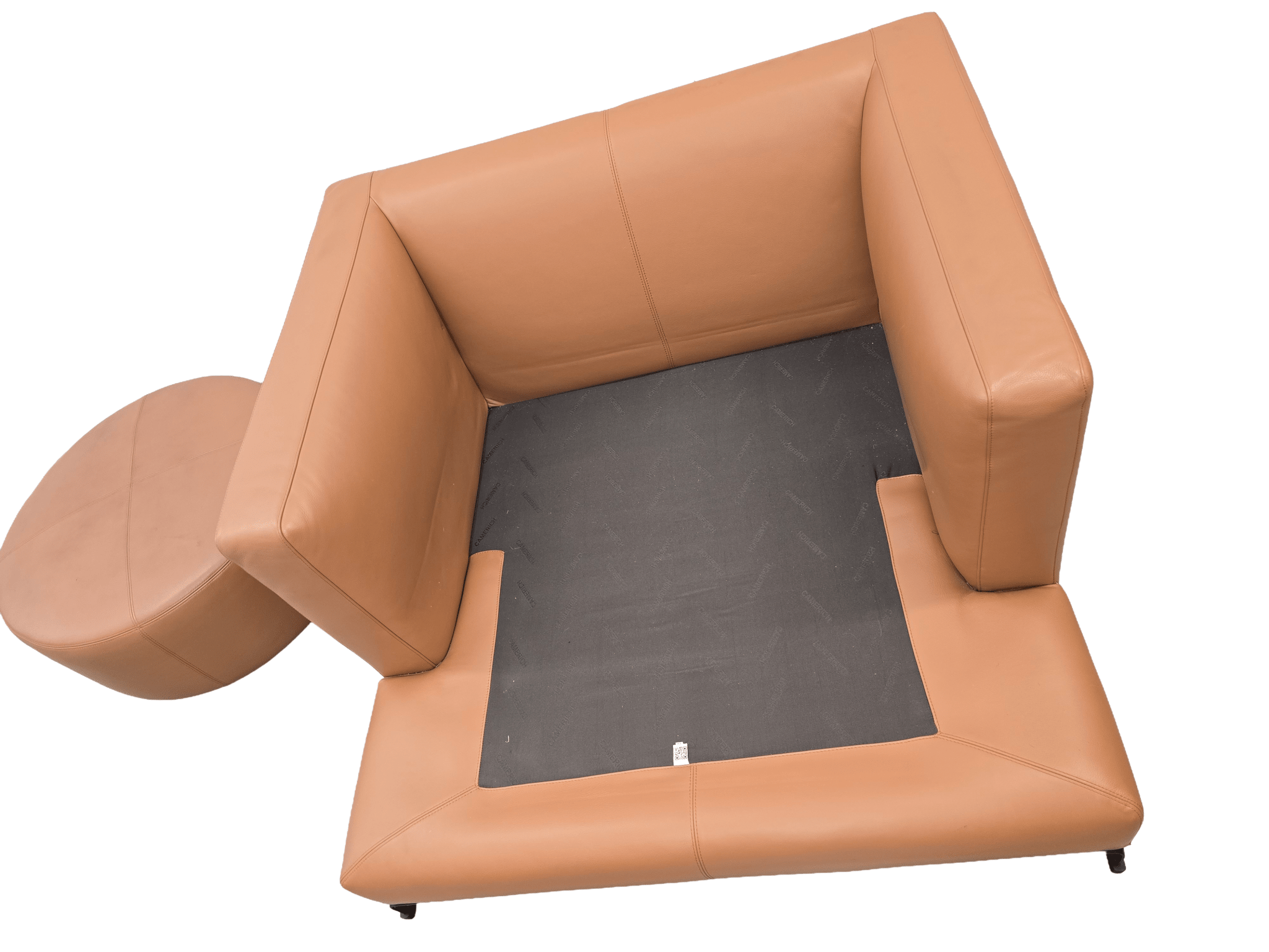 Camerich Leather Lazytime Armchair and Footstool - Opulent Seating
