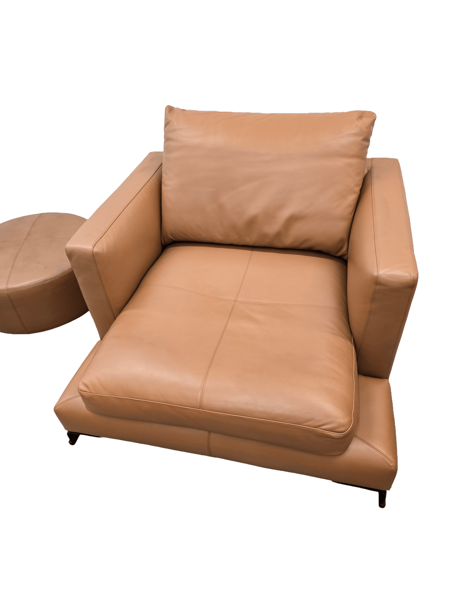 Camerich Leather Lazytime Armchair and Footstool - Opulent Seating