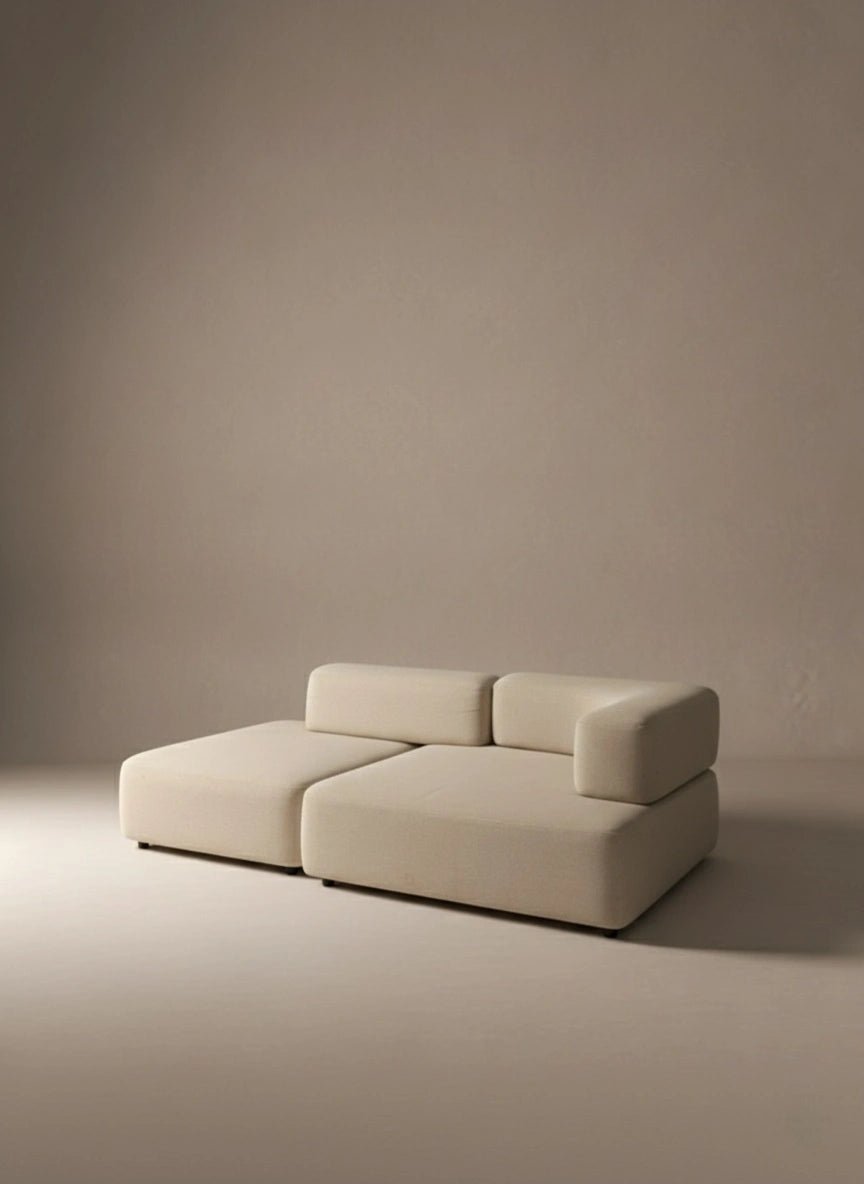 Fritz Hansen Alphabet Sofa by Piero Lissoni (Oatmeal Fabric) - Opulent Seating