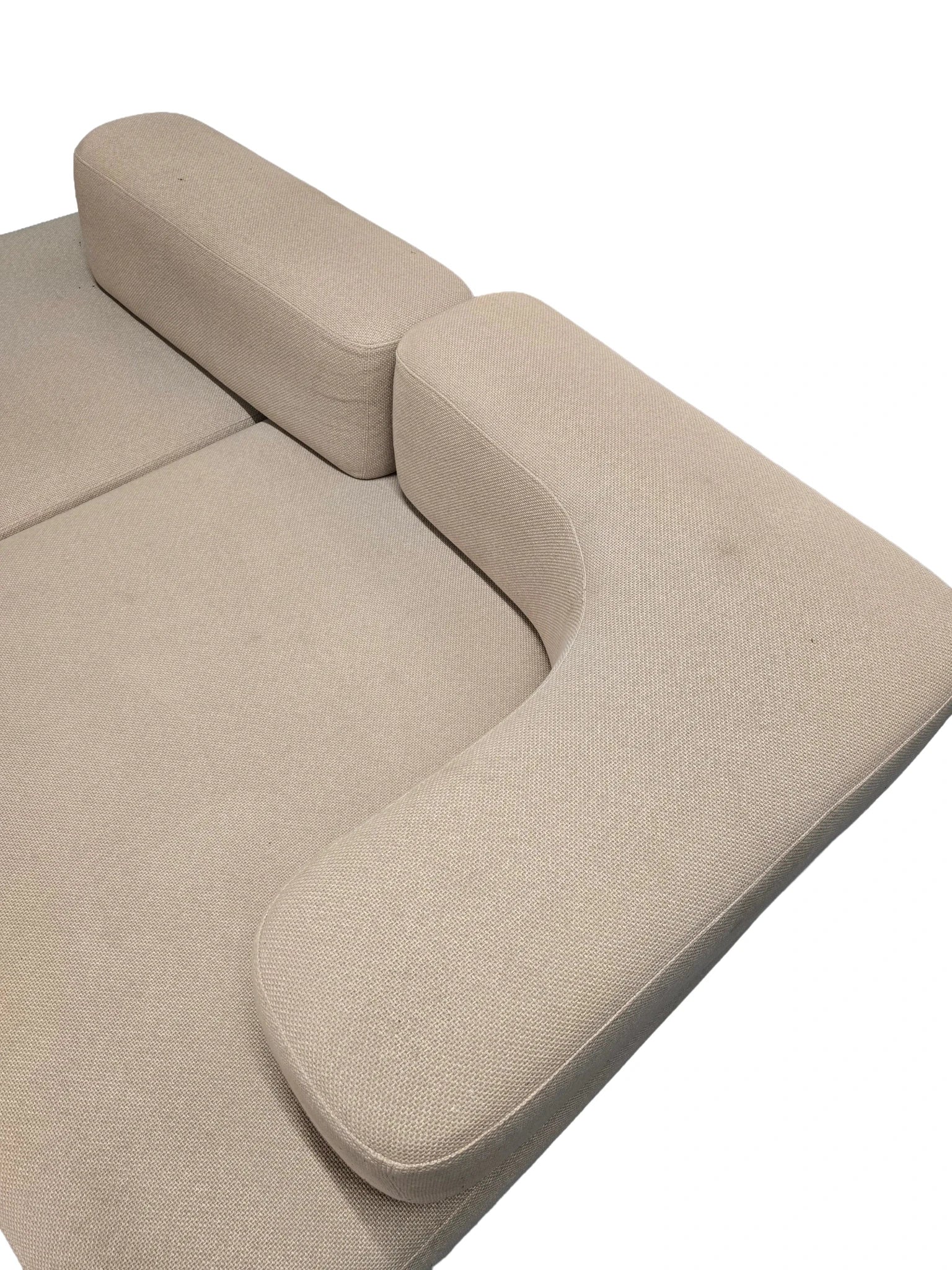 Fritz Hansen Alphabet Sofa by Piero Lissoni (Oatmeal Fabric) - Opulent Seating