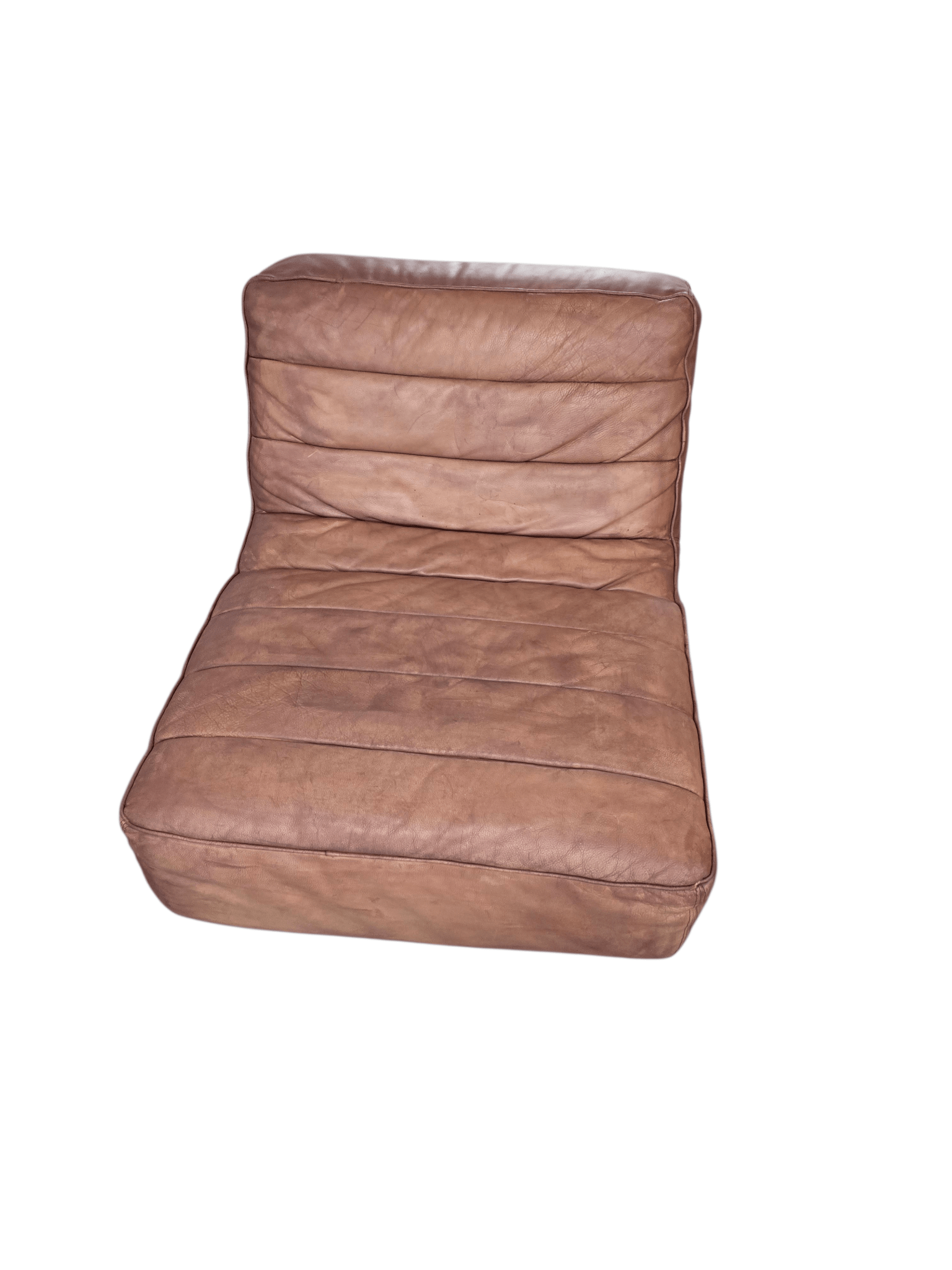 Halo Timothy Oulton Shabby Leather Two Seater Sofa Set Professionally Restored - Opulent Seating