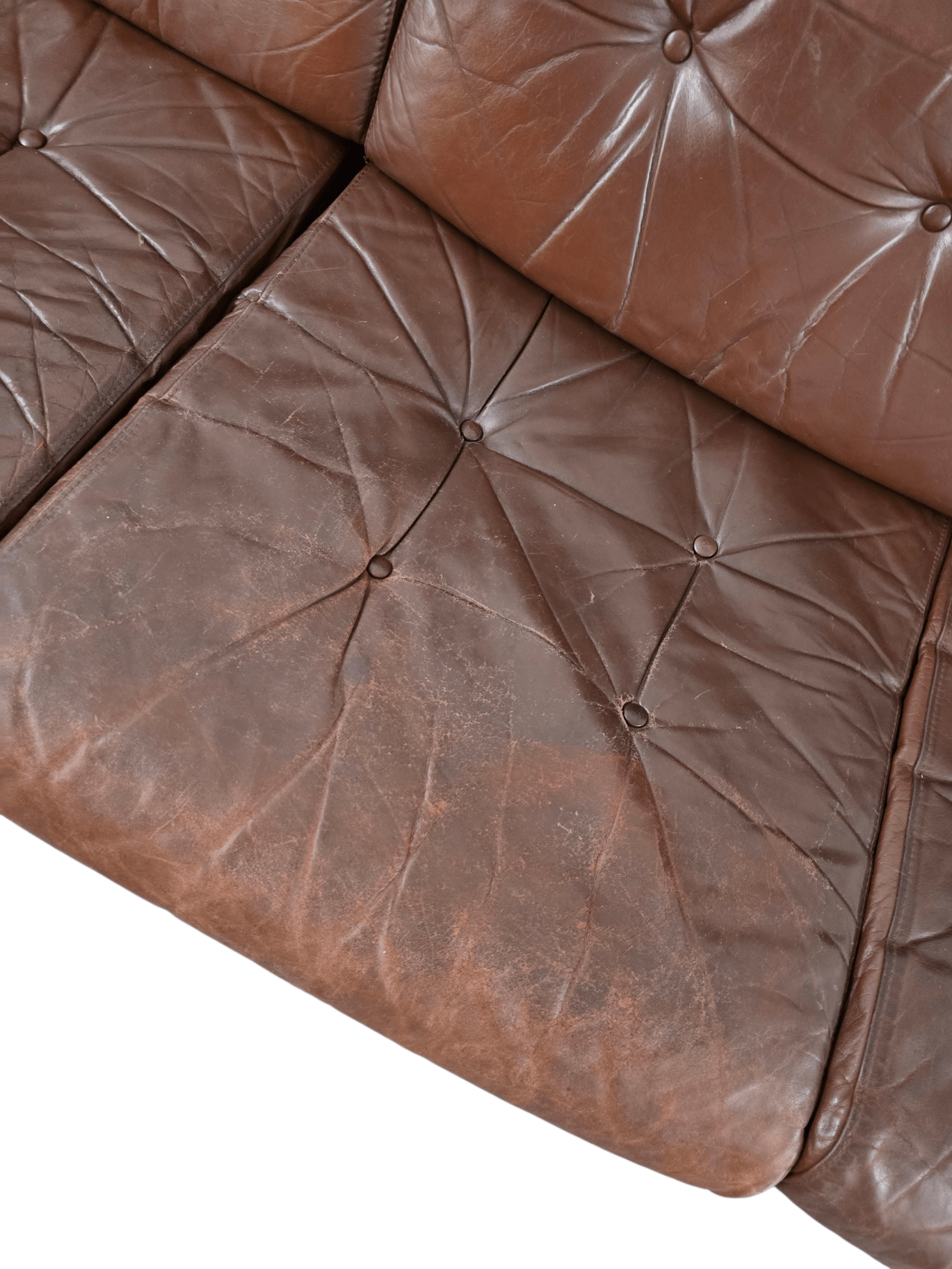 Iconic Ekornes 'Amigo' 3-Seater Sofa & Footstool – Rich Brown Leather - Opulent Seating
