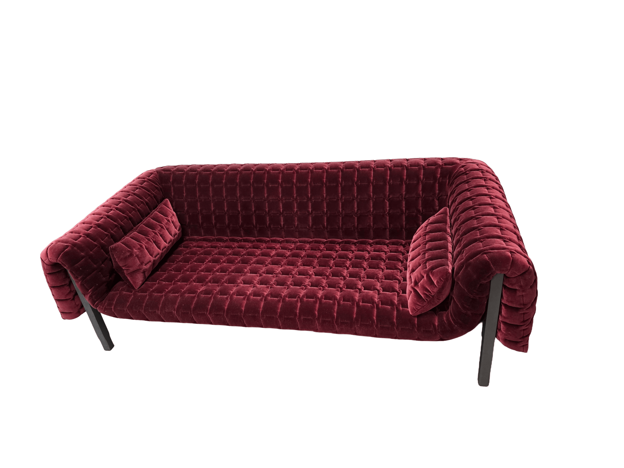 Inga Sempé for Ligne Roset: Ruché Low Back Three - Seater Sofa | Premium Velvet - Opulent Seating