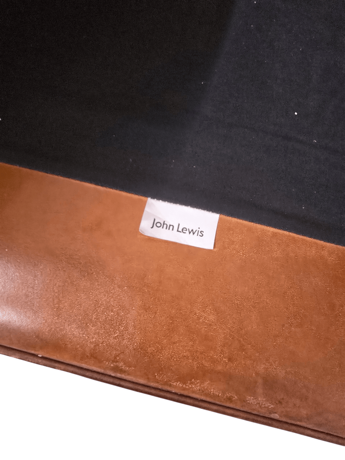 John Lewis Leather Ella Brown Tetrad Armchair - Opulent Seating