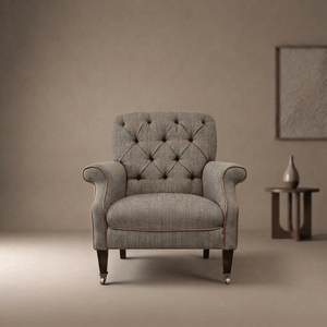 John Lewis Tetrad Flynn II Armchair in Willow Herringbone Harris Tweed