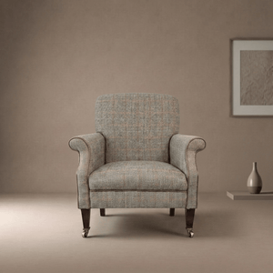John Lewis Tetrad Harris Tweed Bowmore Armchair Bracken Herringbone