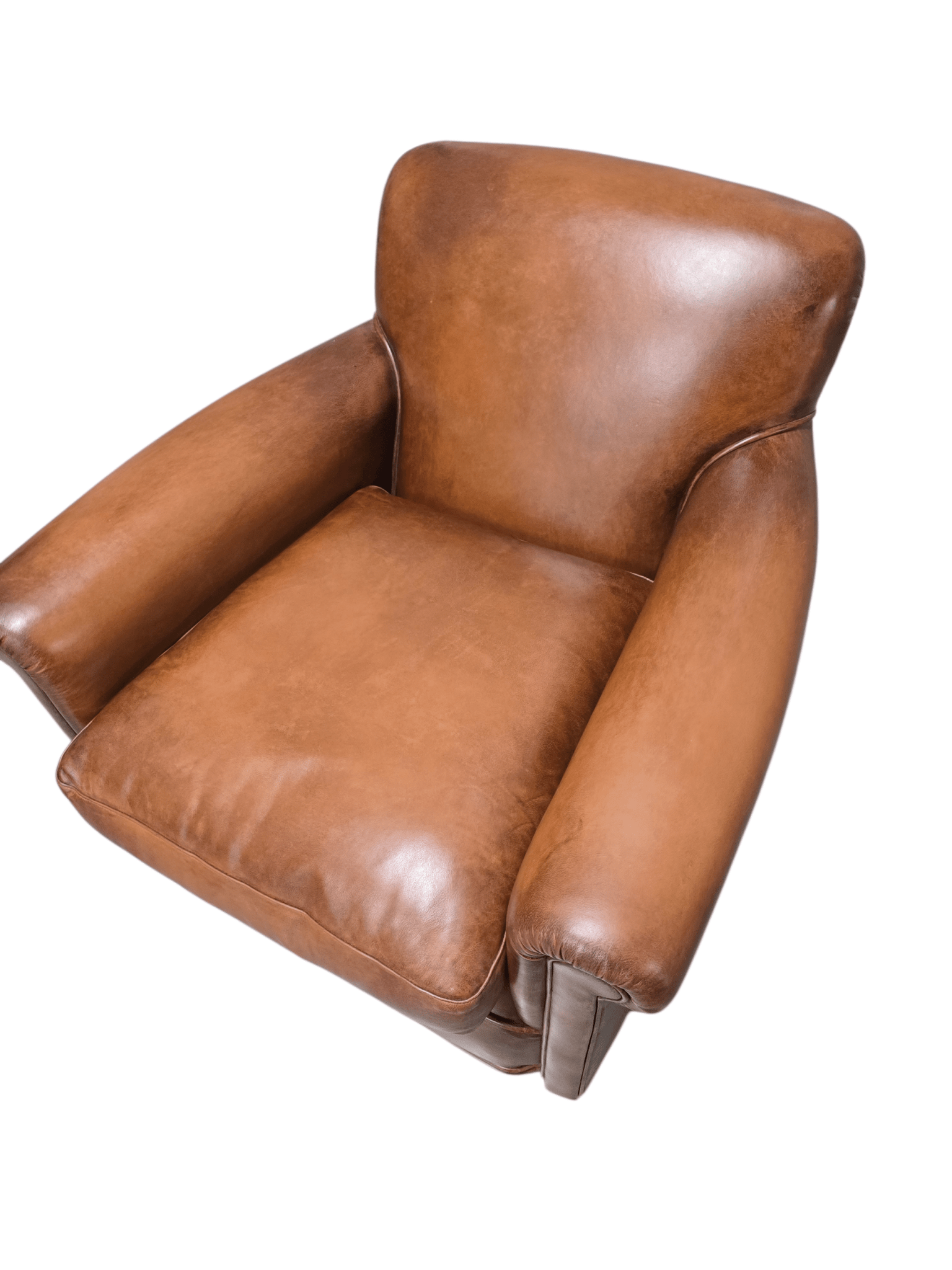 Laura Ashley Burlington Brown Leather Armchair - Opulent Seating
