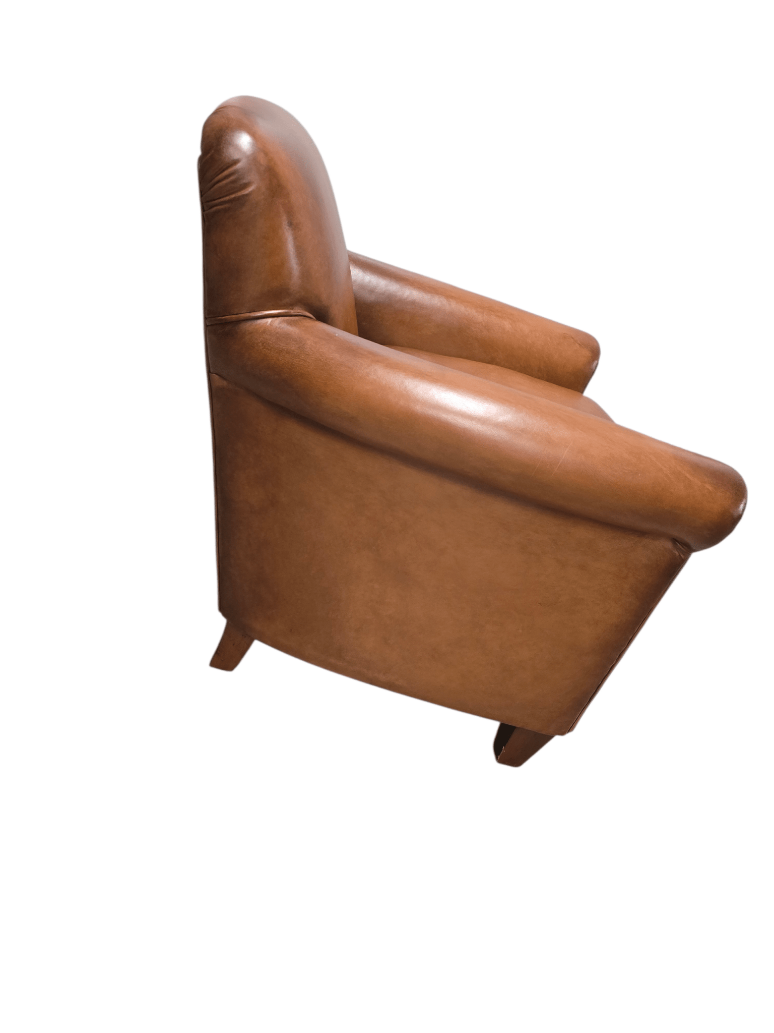 Laura Ashley Burlington Brown Leather Armchair - Opulent Seating