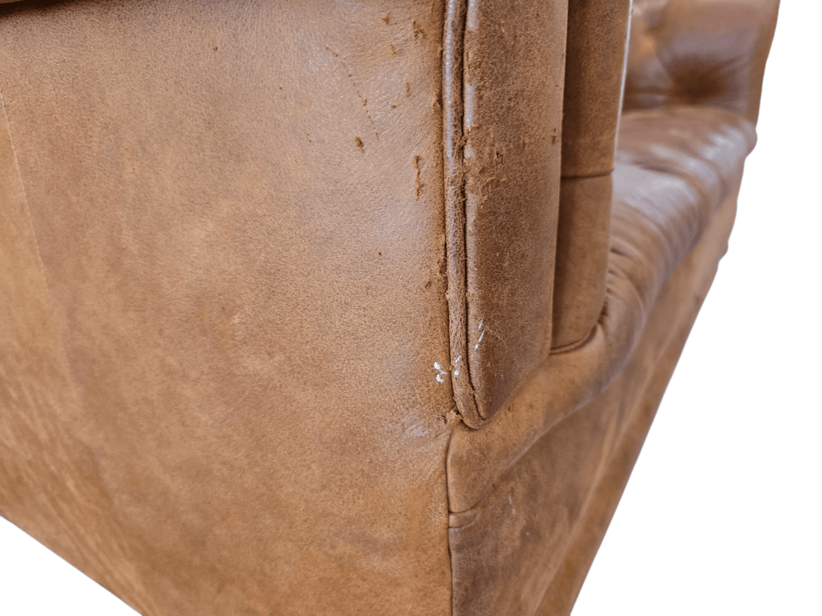 Laura Ashley ‘Radley’ 2-Seater Sofa in Tan Leather - Opulent Seating