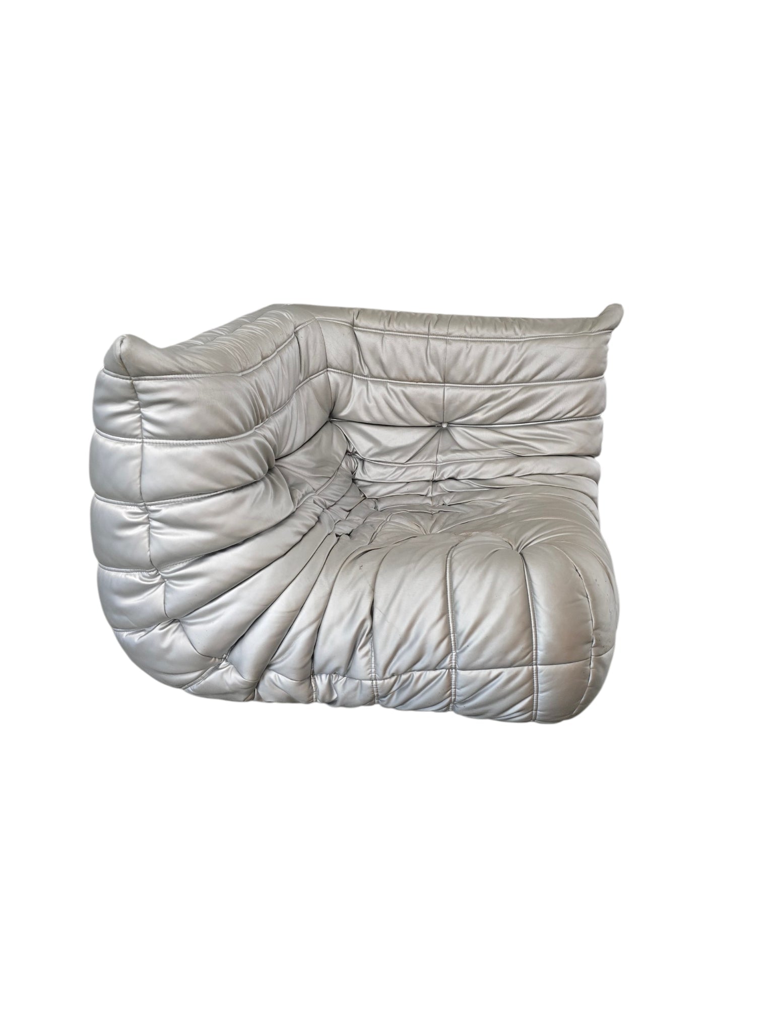 Ligne Roset Corner Togo Rare Original Silver Sofa - Opulent Seating