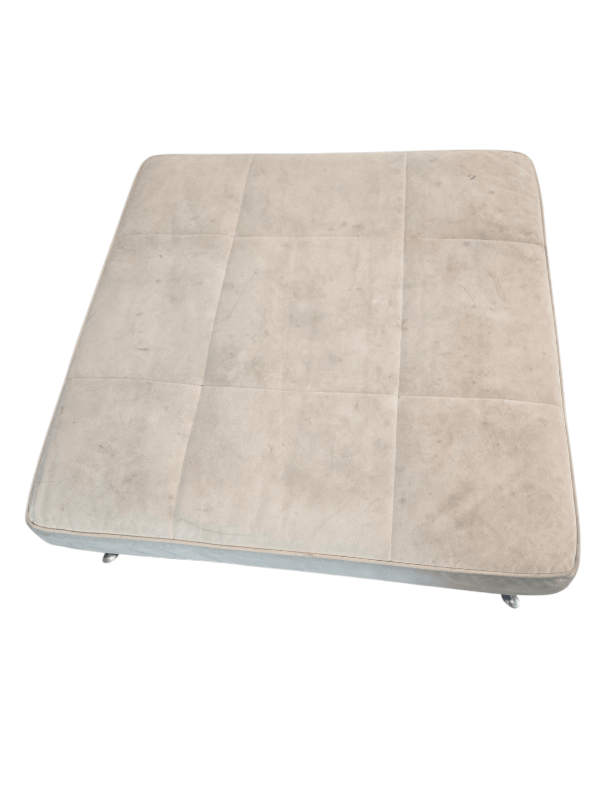 Ligne Roset Light Beige Smala Sofa Bed Alcantara & Large Footstool - Opulent Seating