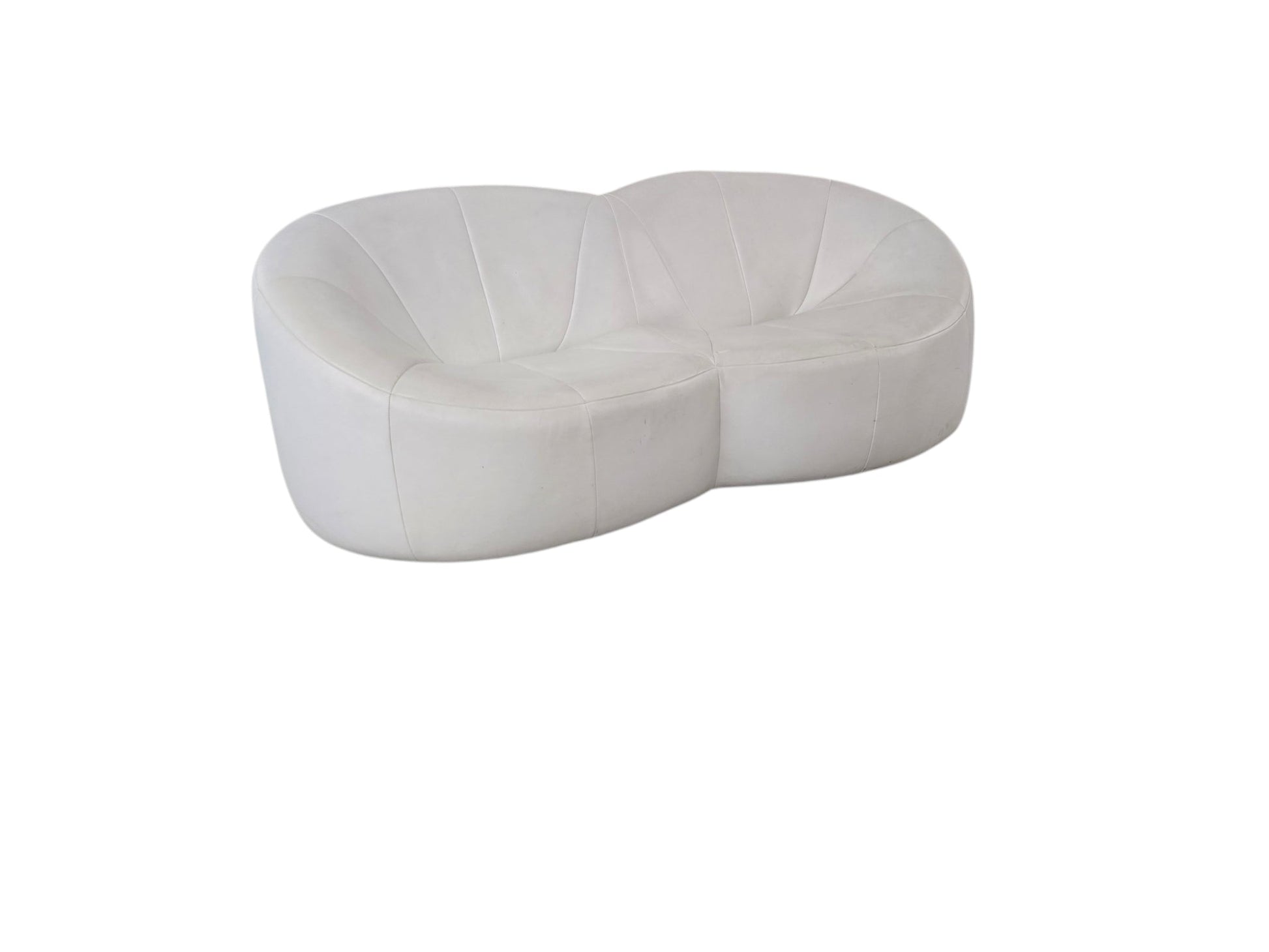 Ligne Roset ‘Pumpkin’ 3-Piece Suite – Luxury White Leather - Opulent Seating