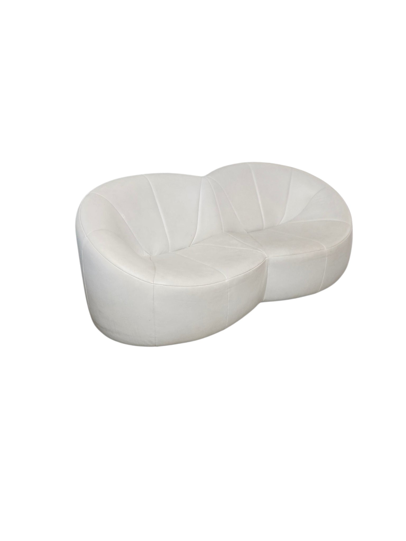 Ligne Roset ‘Pumpkin’ 3-Piece Suite – Luxury White Leather - Opulent Seating