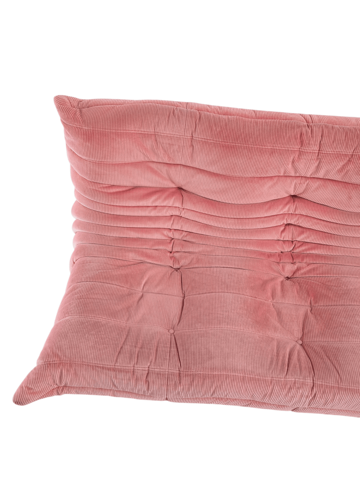 Ligne Roset Three Seater Togo Sofa in Pink Corduroy - Opulent Seating