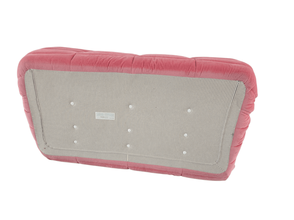 Ligne Roset Three Seater Togo Sofa in Pink Corduroy - Opulent Seating