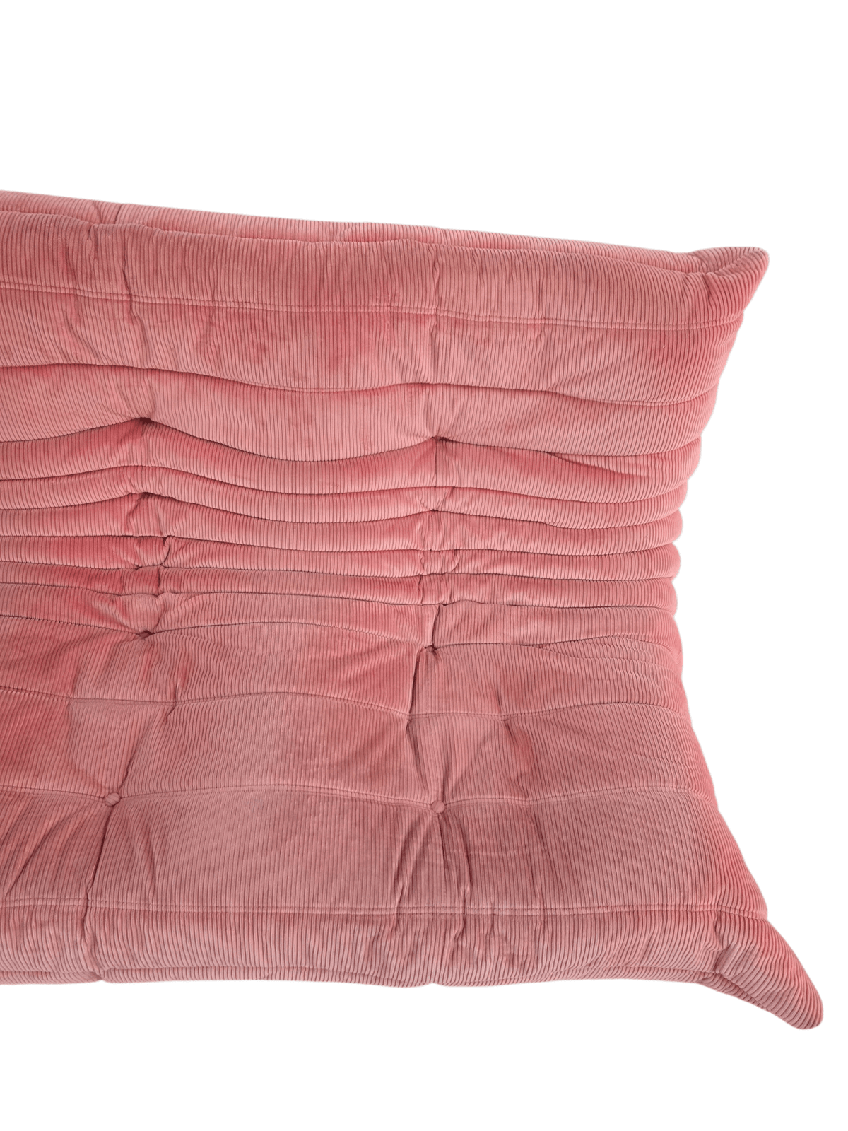 Ligne Roset Three Seater Togo Sofa in Pink Corduroy - Opulent Seating