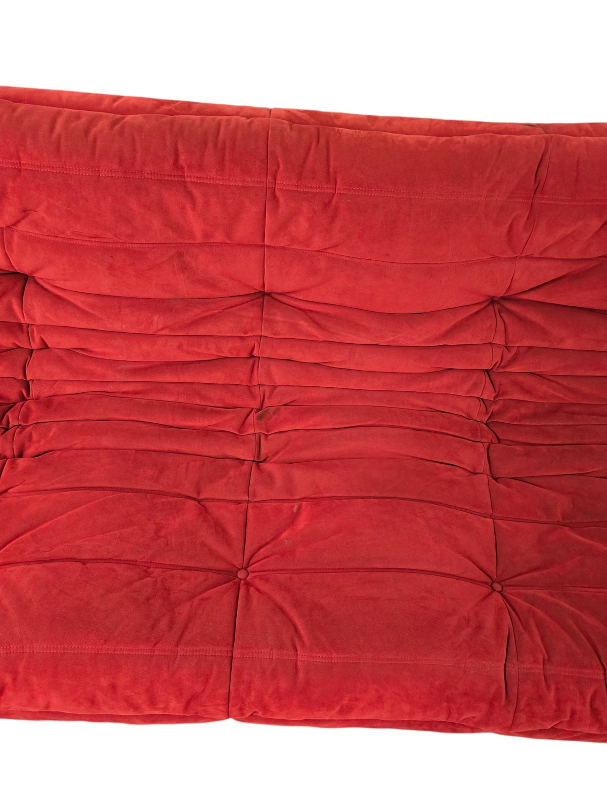 Ligne Roset Togo Three Seater Sofa by Michel Ducaroy – Goya Red Alcantara - Opulent Seating