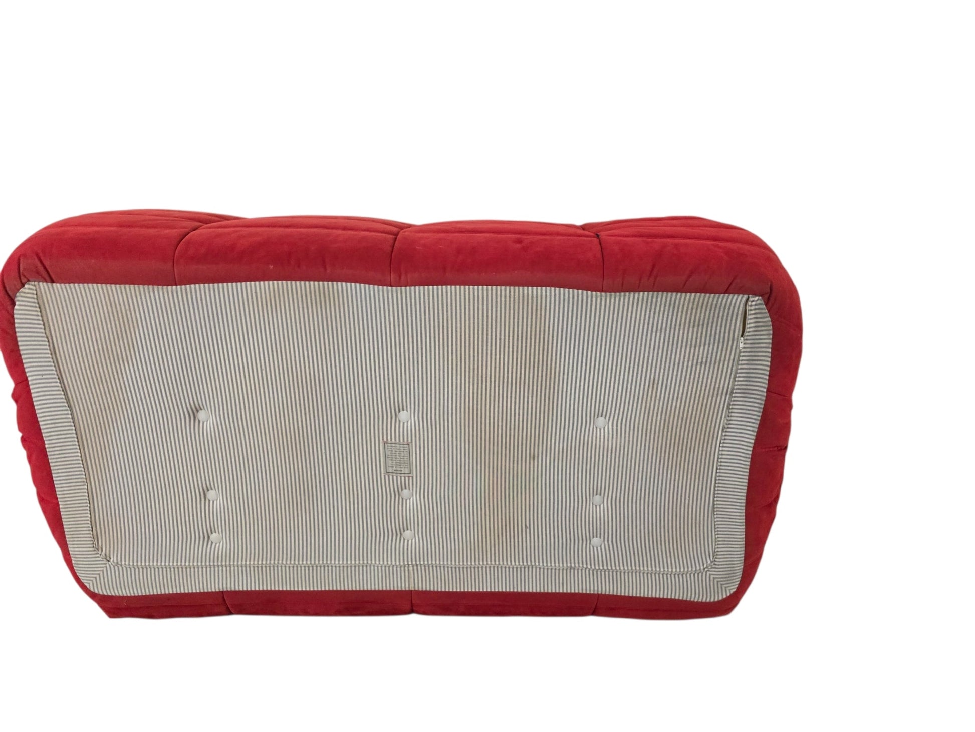 Ligne Roset Togo Three Seater Sofa by Michel Ducaroy – Goya Red Alcantara - Opulent Seating