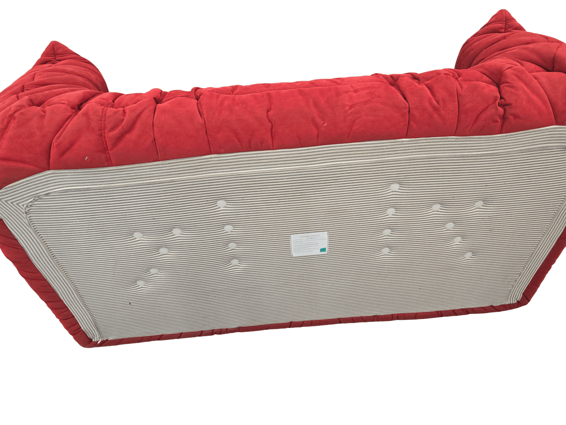 Ligne Roset Togo With Arms Red Alcantara Medium Sofa - Opulent Seating