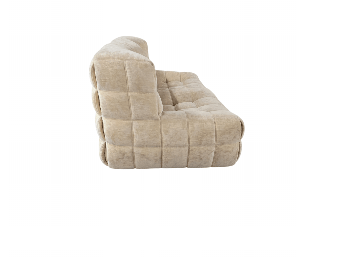 Ligne Roset Two Seater Cream Beige Kashima Vintage Sofa - Opulent Seating