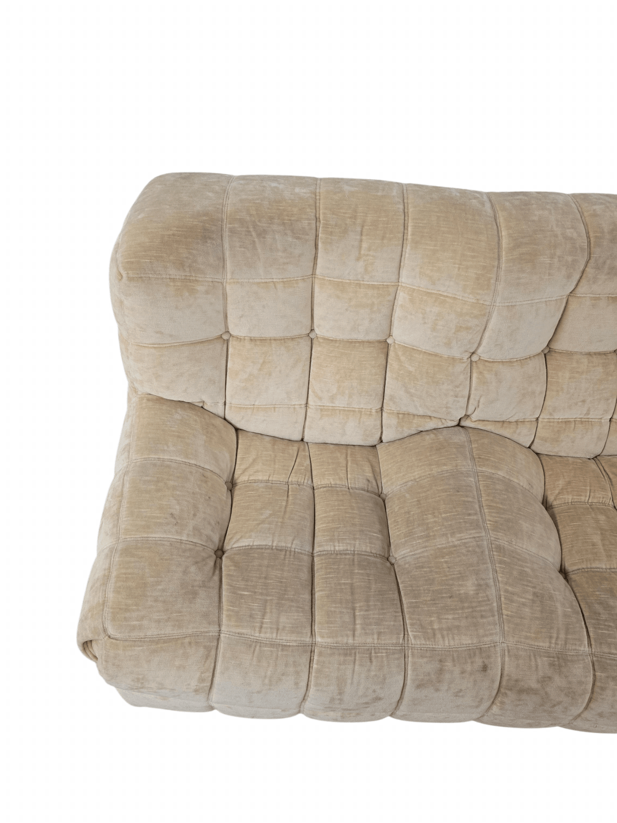 Ligne Roset Two Seater Cream Beige Kashima Vintage Sofa - Opulent Seating