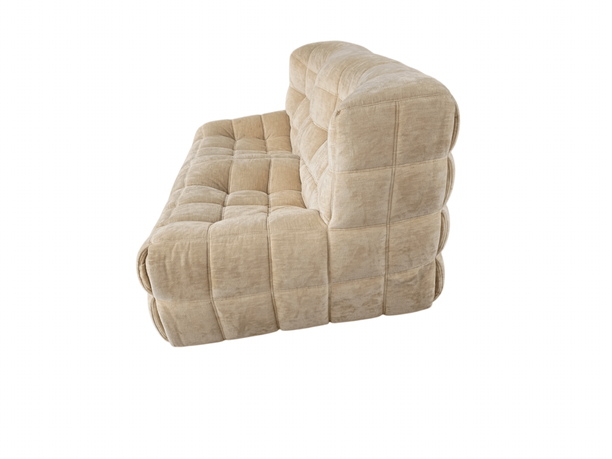 Ligne Roset Two Seater Cream Beige Kashima Vintage Sofa - Opulent Seating