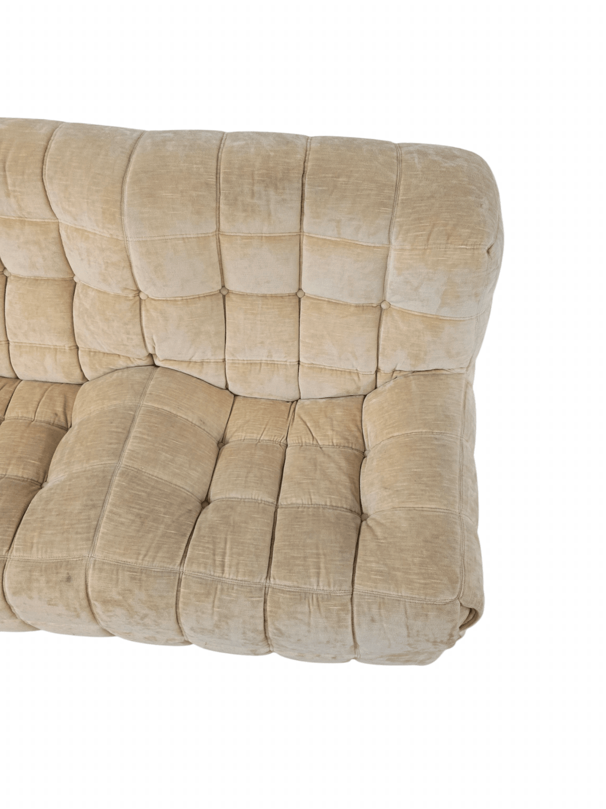 Ligne Roset Two Seater Cream Beige Kashima Vintage Sofa - Opulent Seating