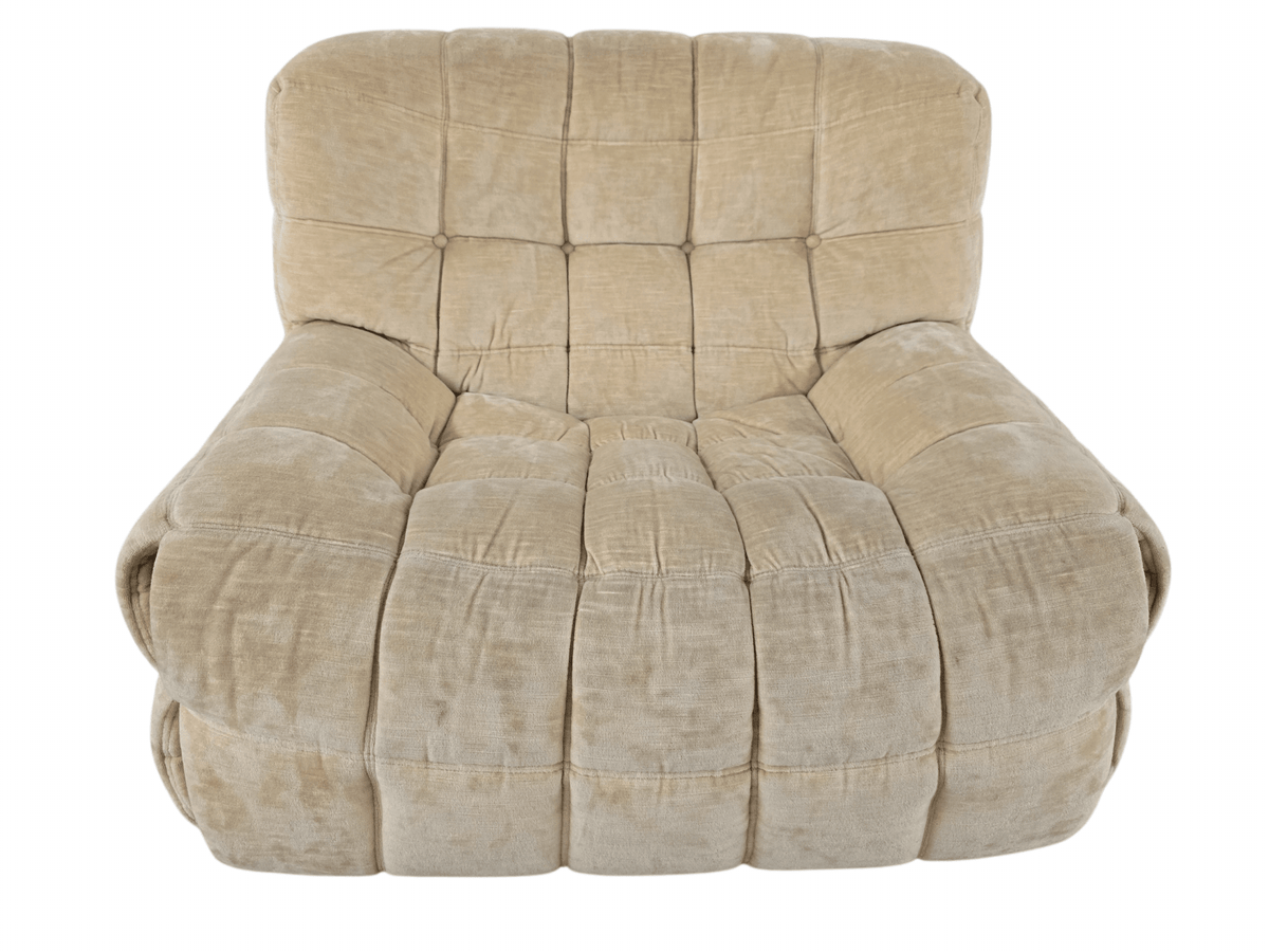 Ligne Roset Vintage 'Kashima' Beige Armchair | Michel Ducaroy - Opulent Seating