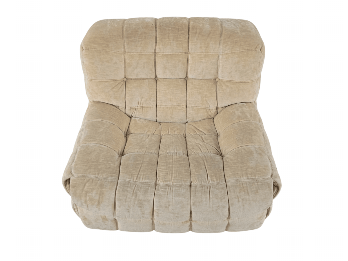Ligne Roset Vintage 'Kashima' Beige Armchair | Michel Ducaroy - Opulent Seating