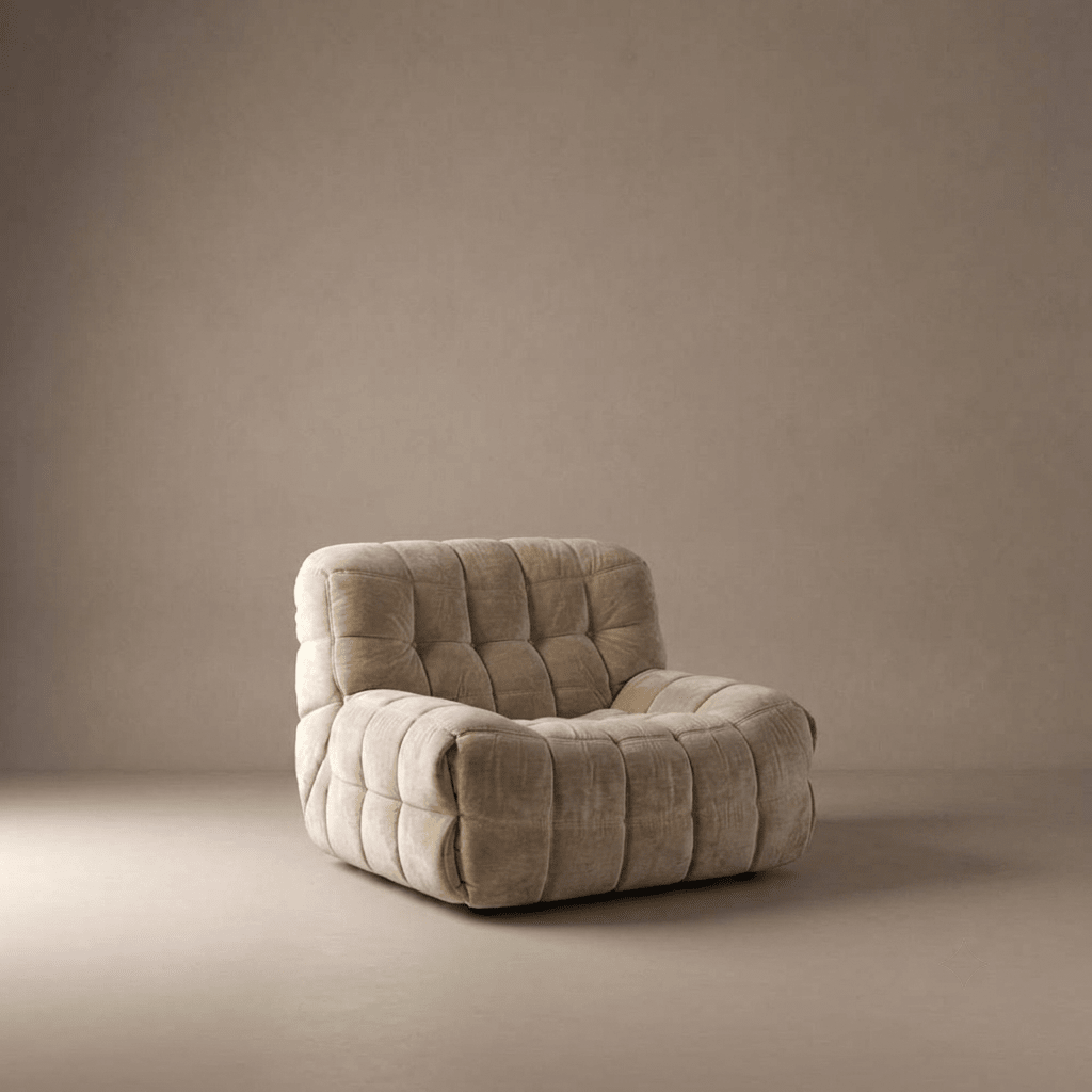 Ligne Roset Vintage 'Kashima' Beige Armchair | Michel Ducaroy - Opulent Seating