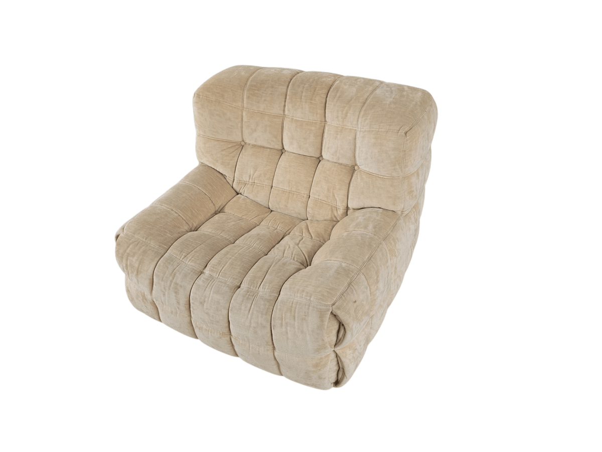 Ligne Roset Vintage 'Kashima' Beige Armchair | Michel Ducaroy - Opulent Seating