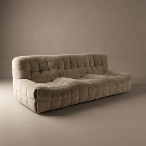 Ligne Roset Vintage Three Seater Cream Beige Kashima Sofa