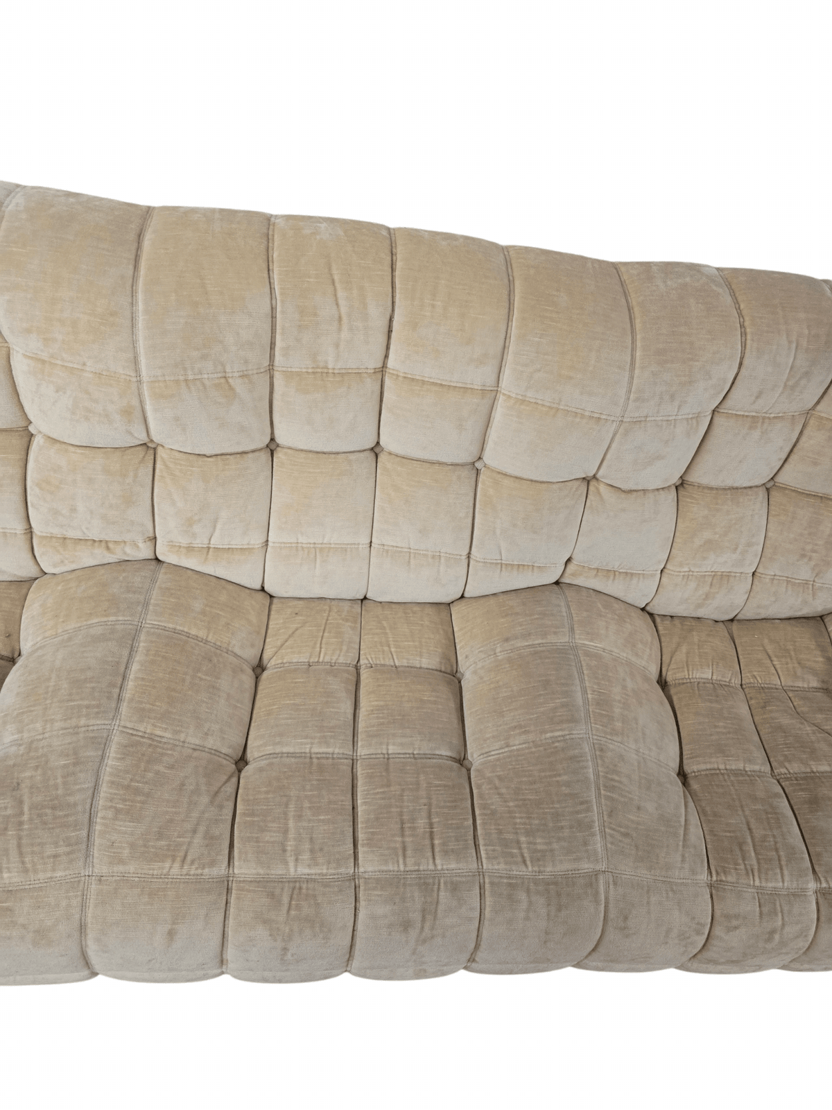 Ligne Roset Vintage Three Seater Cream Beige Kashima Sofa - Opulent Seating