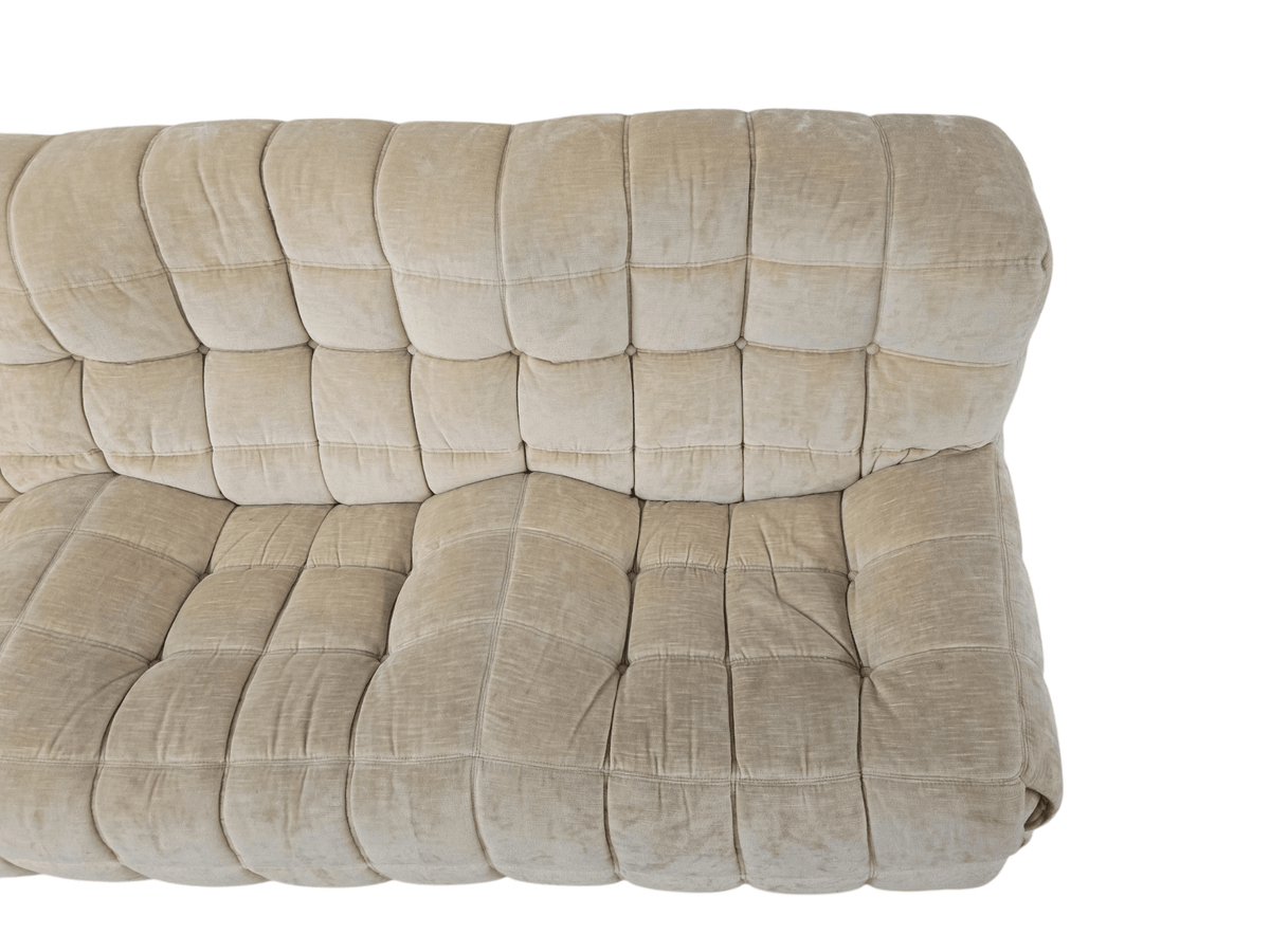 Ligne Roset Vintage Three Seater Cream Beige Kashima Sofa - Opulent Seating