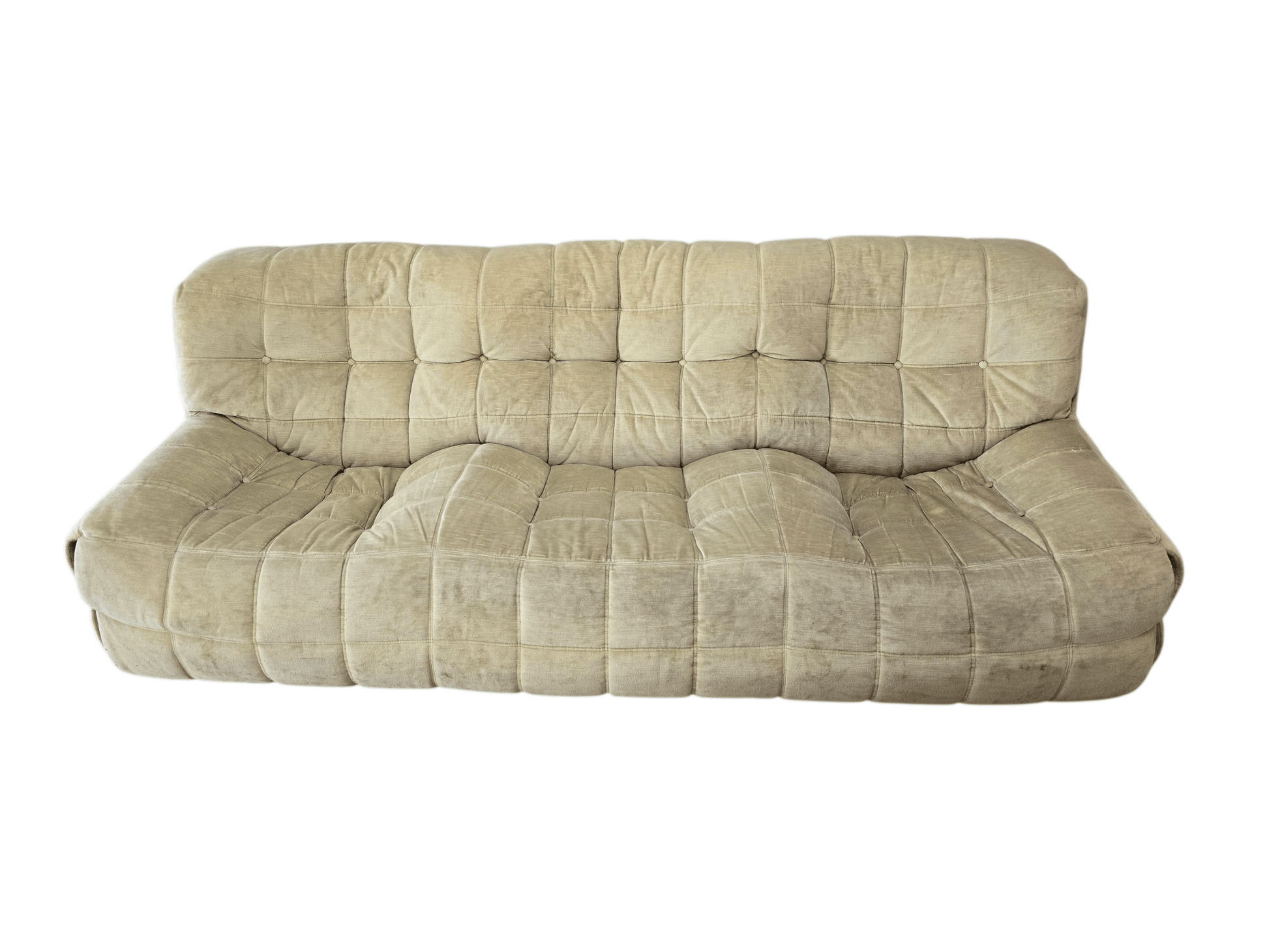 Ligne Roset Vintage Three Seater Kashima Sofa & Footstool - Opulent Seating