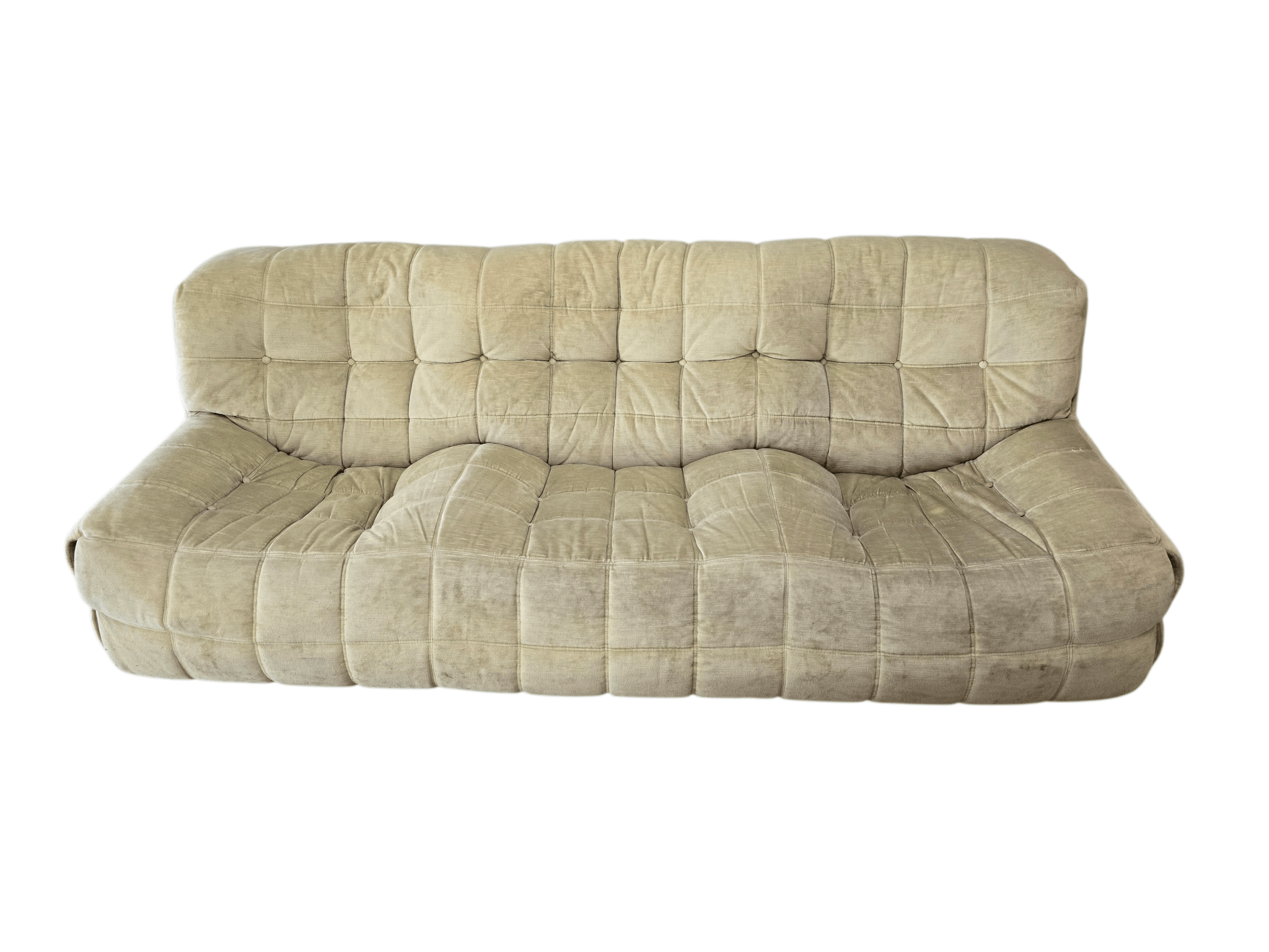 Ligne Roset Vintage Three Seater Kashima Sofa & Footstool - Opulent Seating