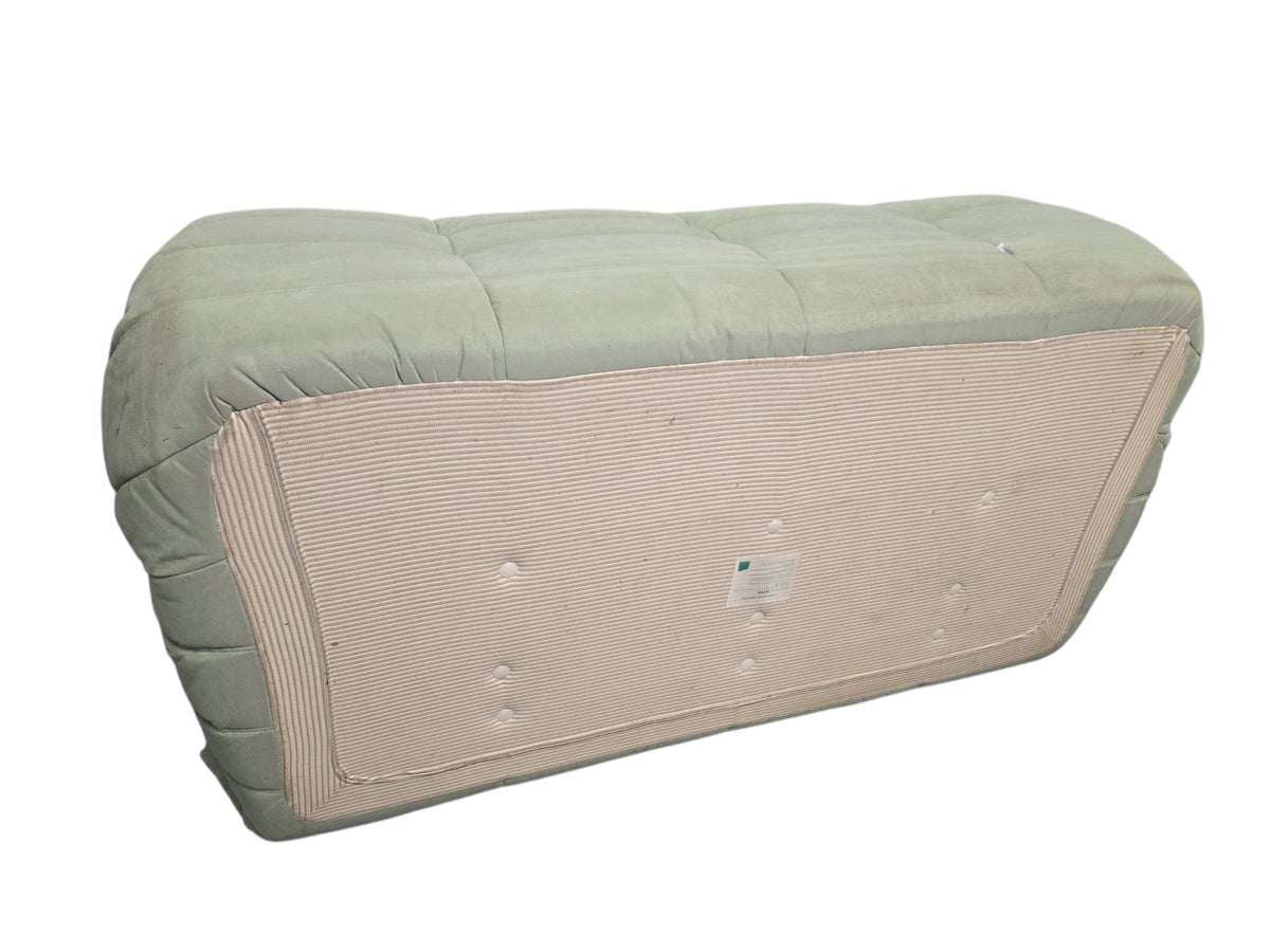 Ligne Roset Vintage Three Seater Togo Sofa & Footstool – Sage Green Alcantara - Opulent Seating