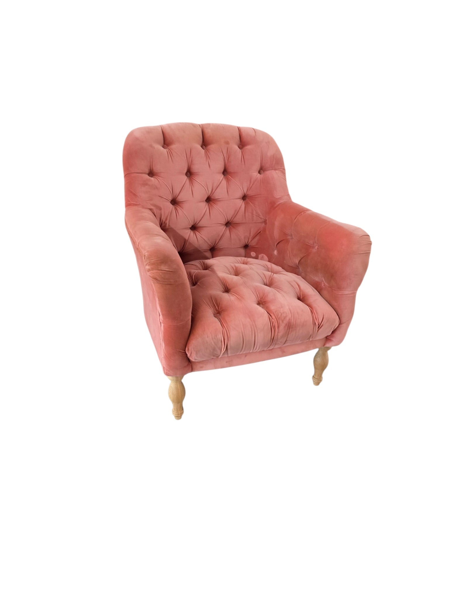 LOAF Clever Velvet Pink Readers Armchair - Opulent Seating