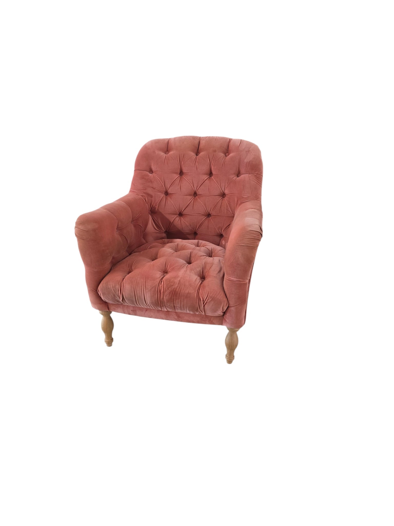LOAF Clever Velvet Pink Readers Armchair - Opulent Seating
