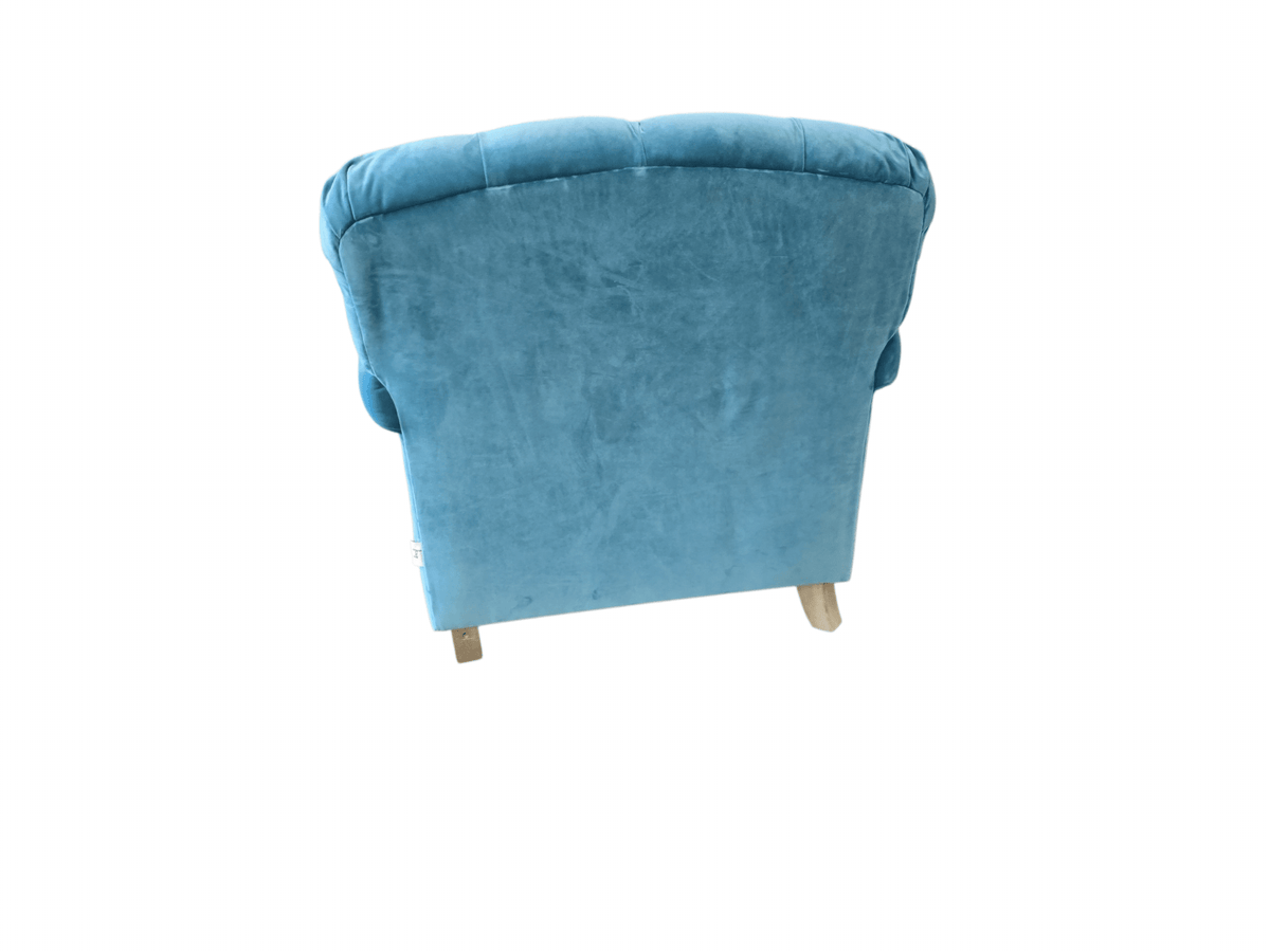 Loaf Truffle Clever Velvet Teal Armchair - Opulent Seating