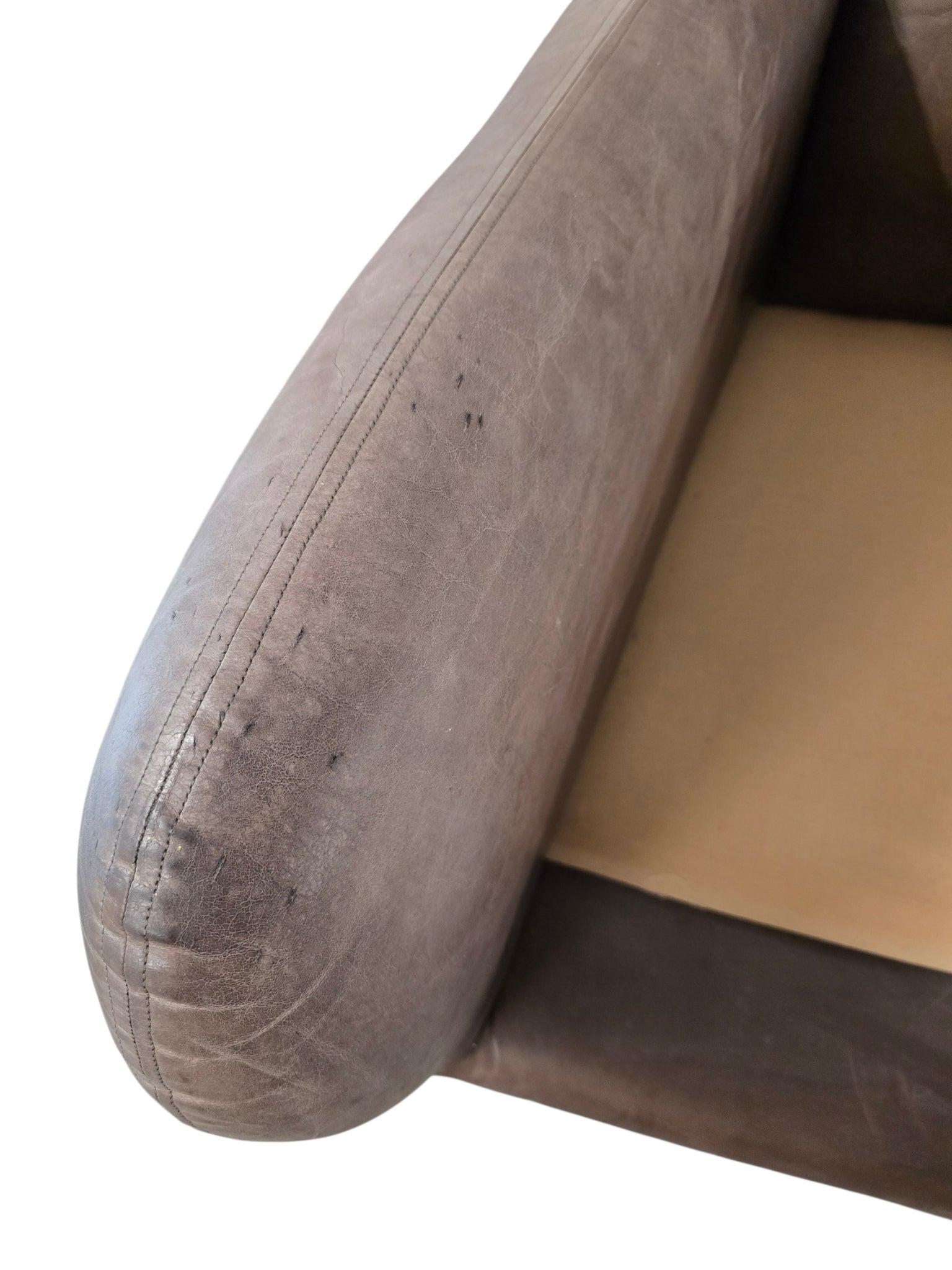Matthew Hilton Dark Brown Leather Balzac Armchair & Footstool | SCP - Opulent Seating