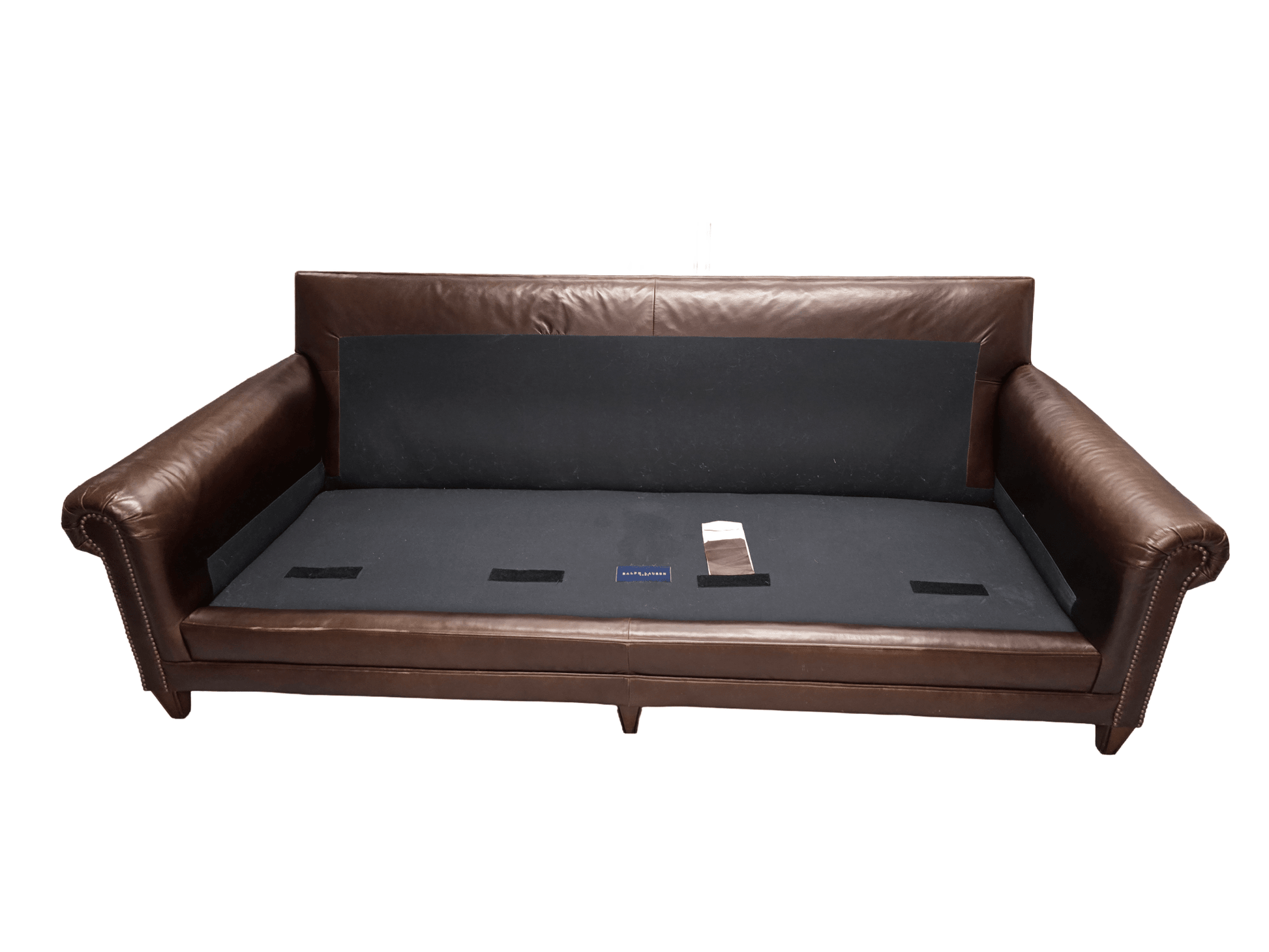 Ralph Lauren Macintyre Three Seater Brown Leather Sofa - Opulent Seating