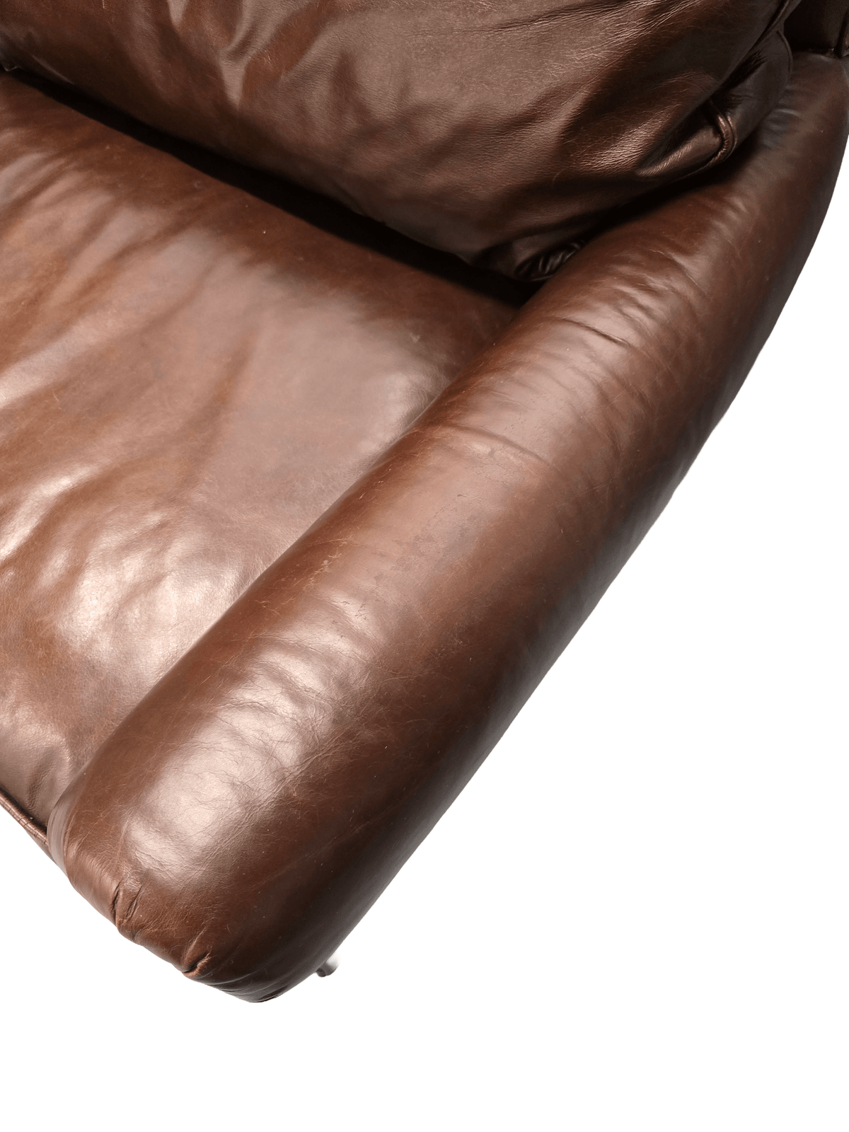 Ralph Lauren Macintyre Three Seater Brown Leather Sofa - Opulent Seating